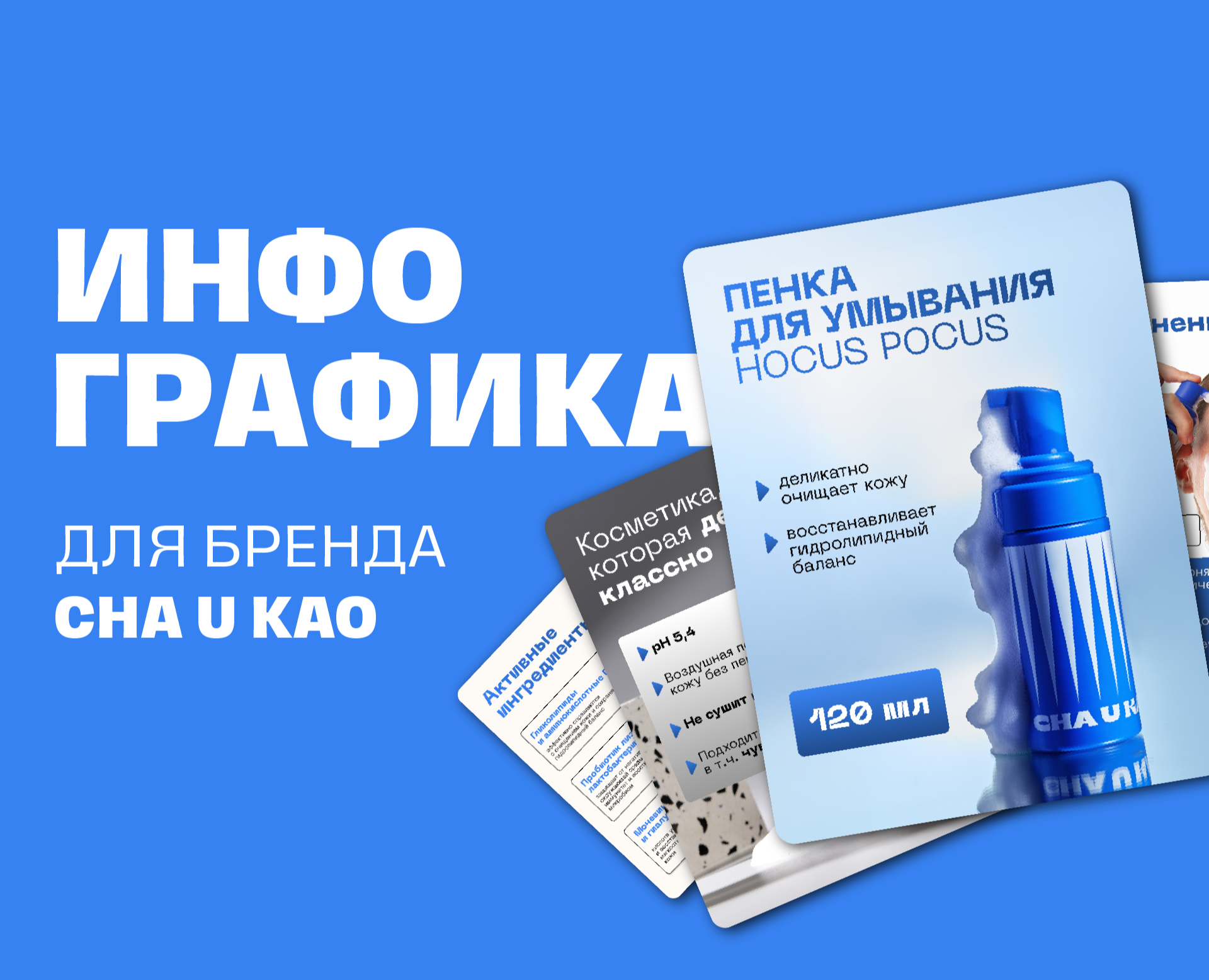 Инфографика для бренда Cha U Kao — Графика на Dprofile