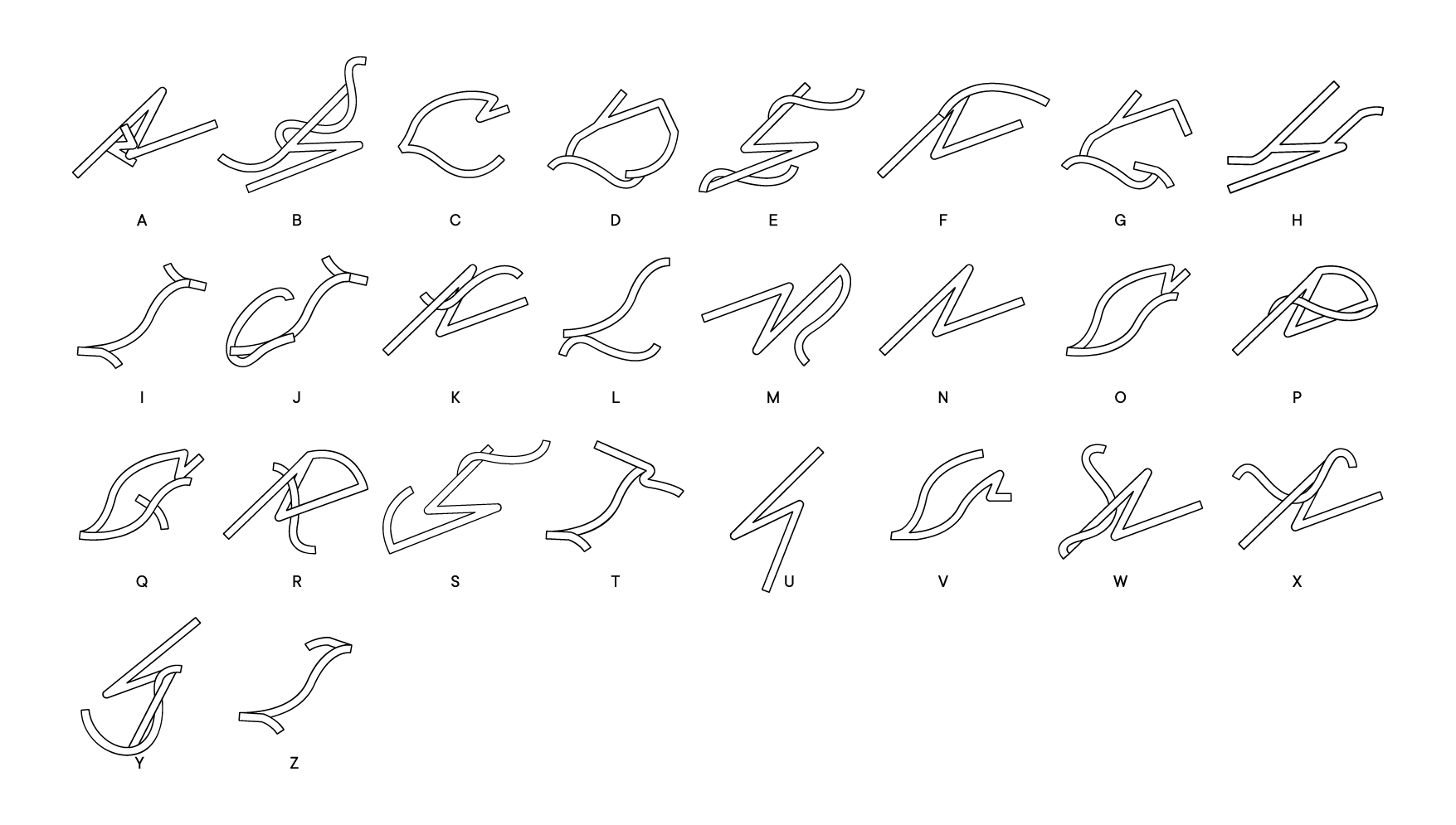 Intertwined font — Изображение №15 — Графика на Dprofile