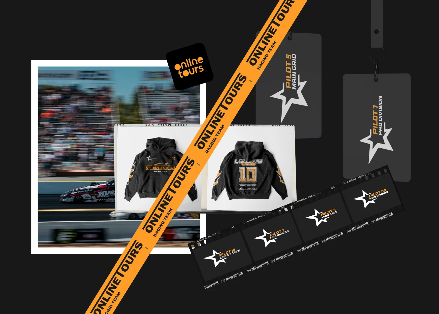Racing merch | Onlinetours — Изображение №2 — Брендинг, Графика на Dprofile
