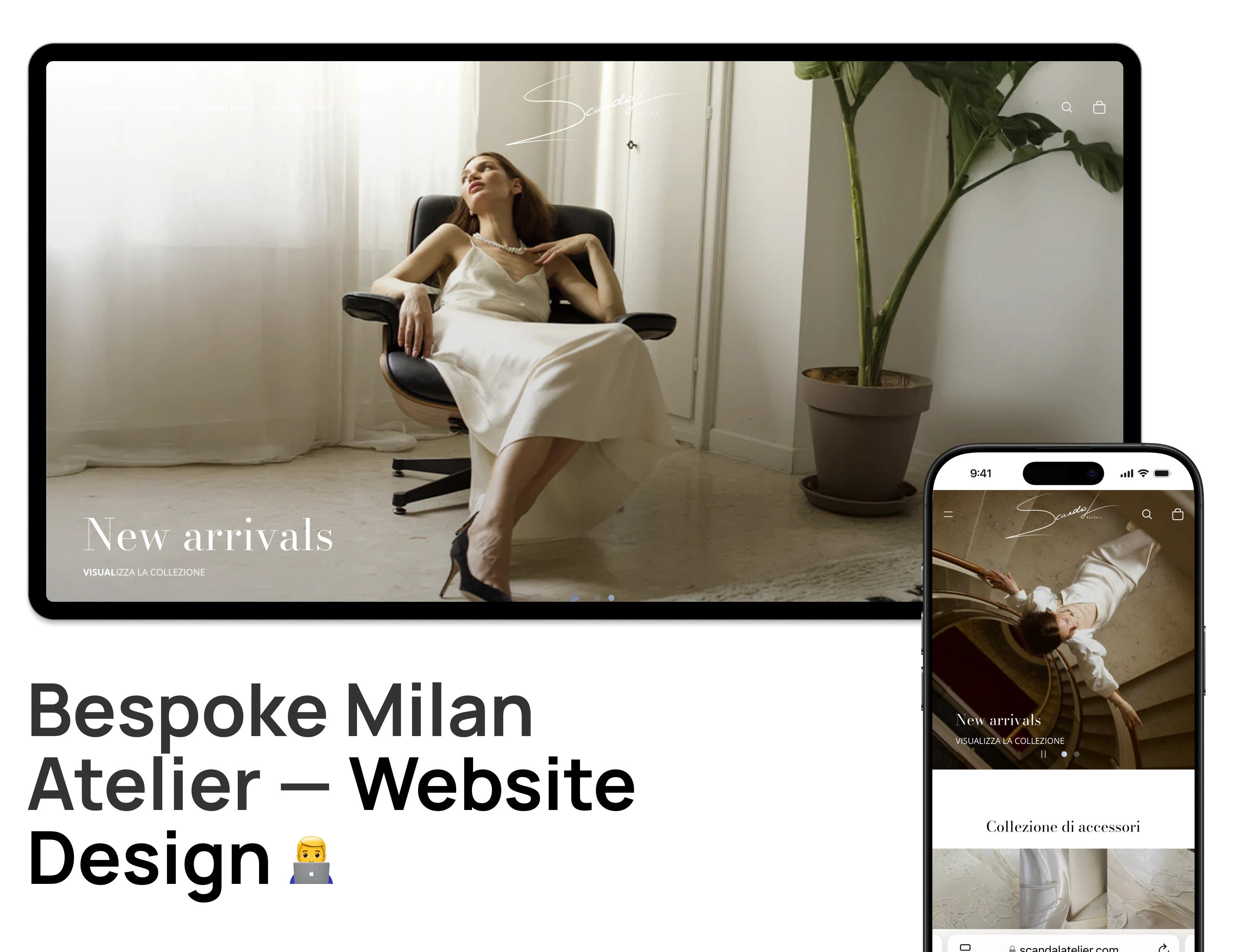 Bespoke Milan Atelier — Website Design — Изображение №1 — Интерфейсы на Dprofile