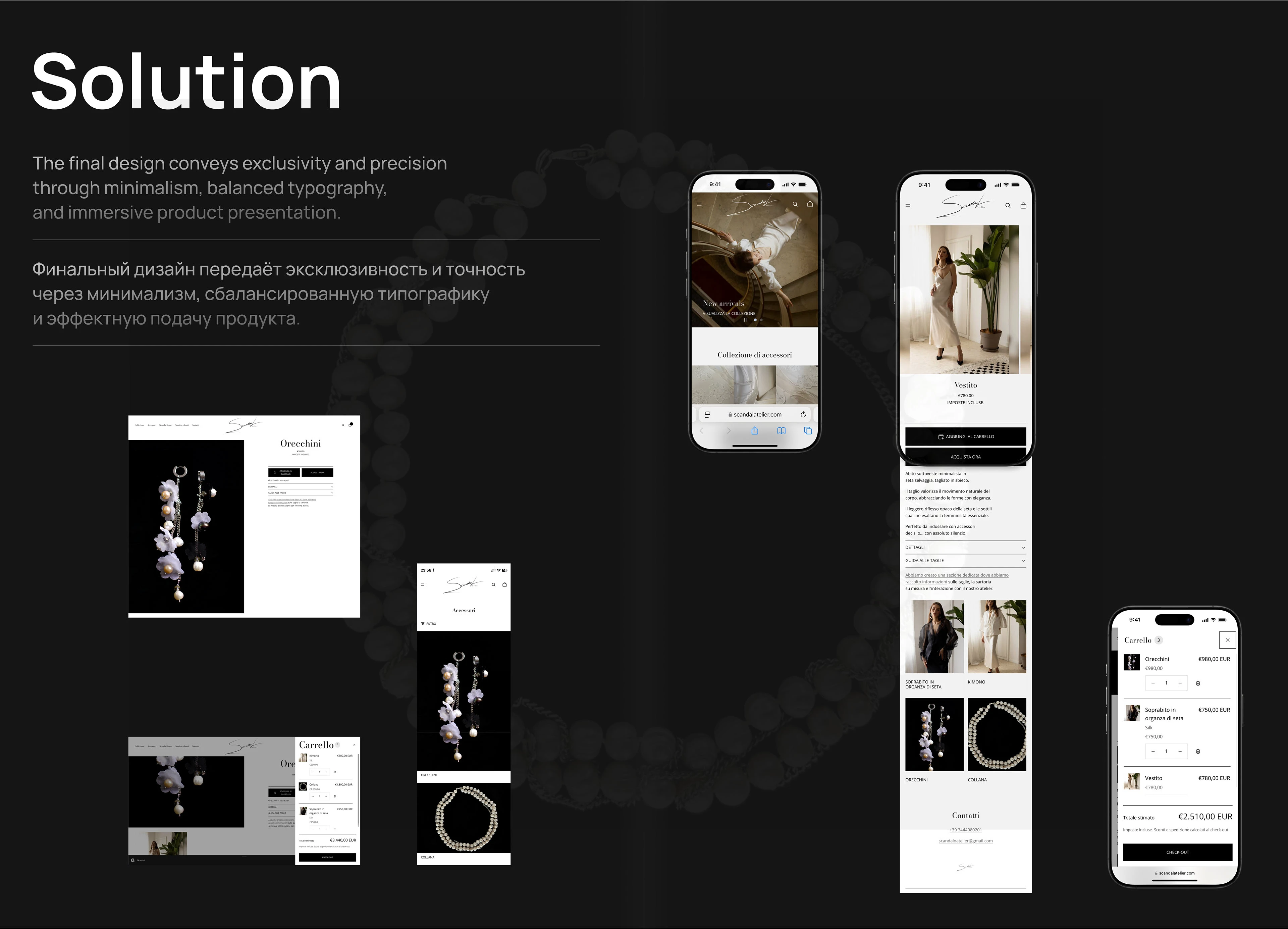Bespoke Milan Atelier — Website Design — Изображение №5 — Интерфейсы на Dprofile