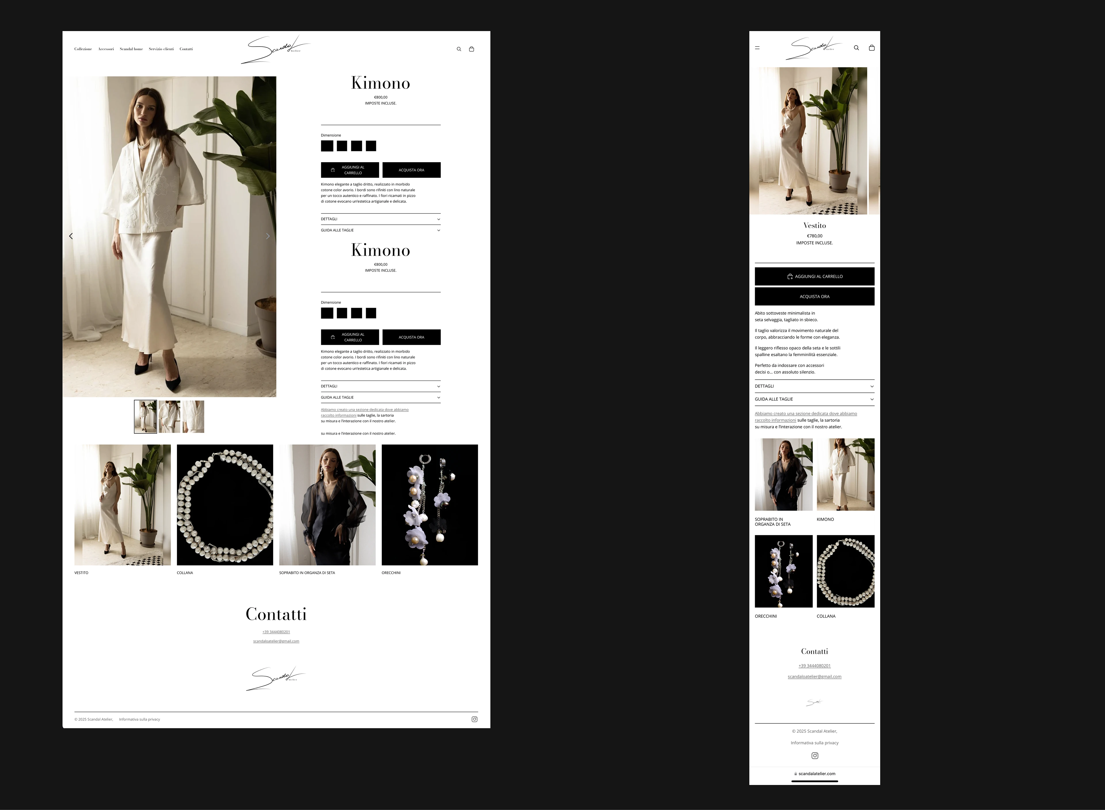 Bespoke Milan Atelier — Website Design — Изображение №4 — Интерфейсы на Dprofile