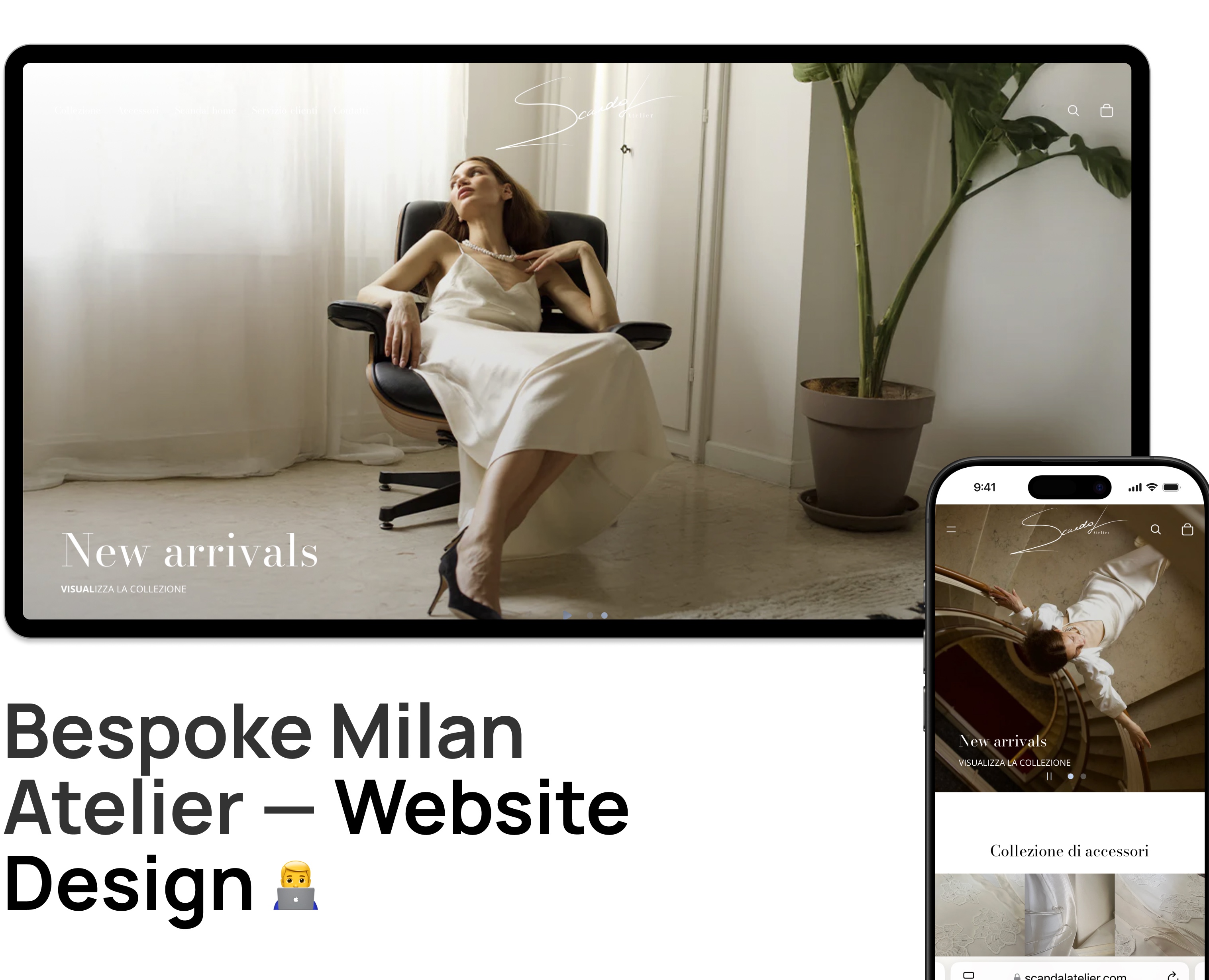 Bespoke Milan Atelier — Website Design — Интерфейсы на Dprofile