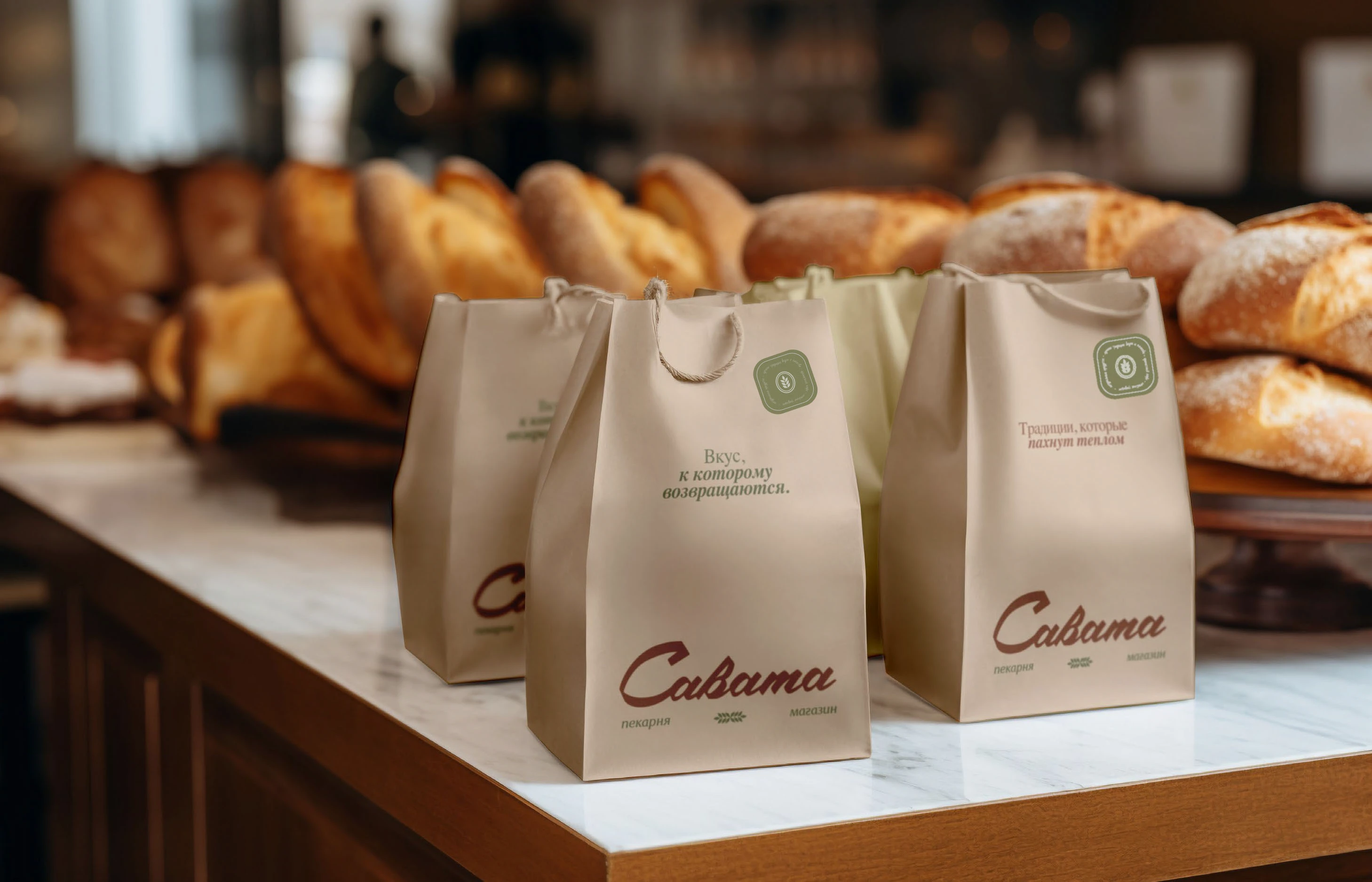 Craft Bakery Brand Identity/ Пекарня - Логотип+Брендинг — Изображение №15 — Брендинг, Графика на Dprofile