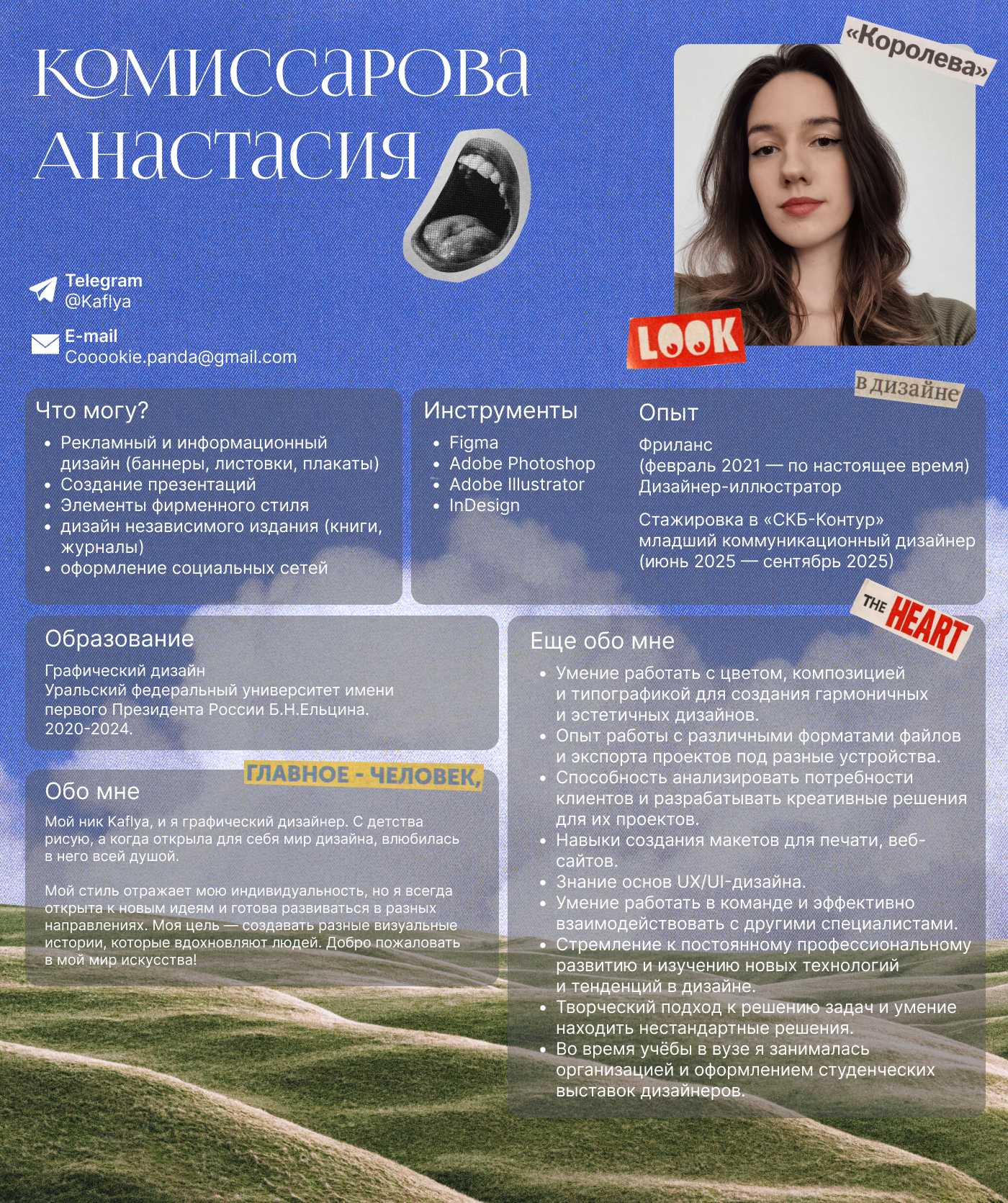 Резюме. Графический дизайнер. — Изображение №1 — Брендинг, Графика на Dprofile