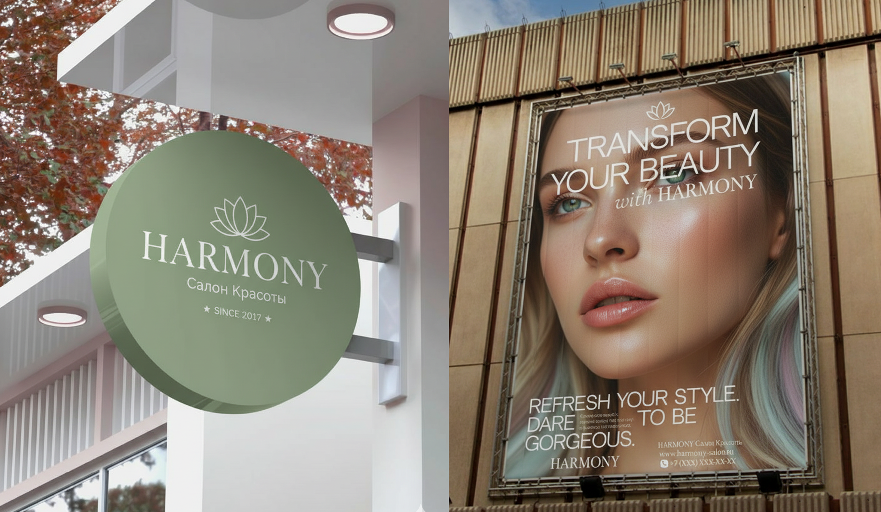 Landing page | Beauty Salon Harmony — Изображение №6 — Интерфейсы на Dprofile