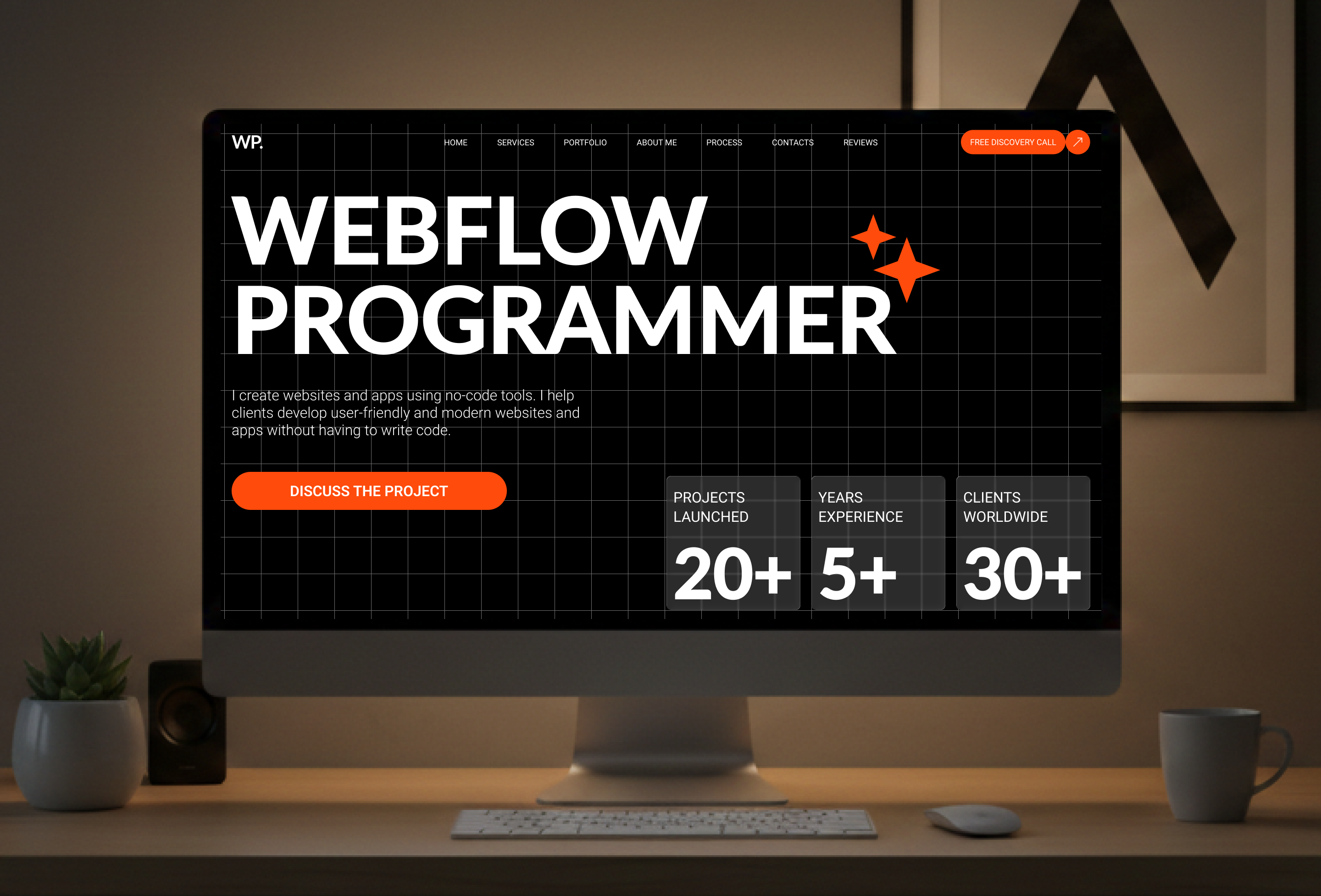 Portfolio website for a webflow programmer — Изображение №5 — Интерфейсы на Dprofile