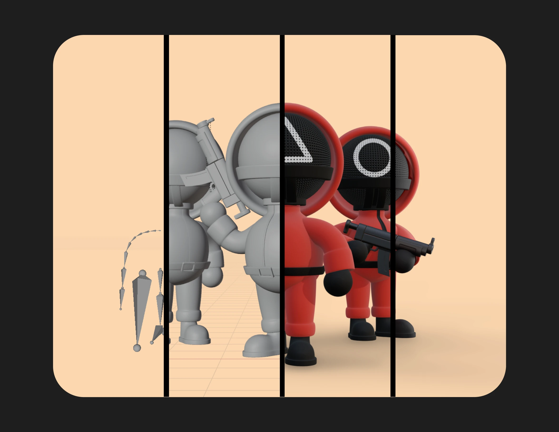 Guard squid game — Изображение №7 — 3D, Маркетинг на Dprofile