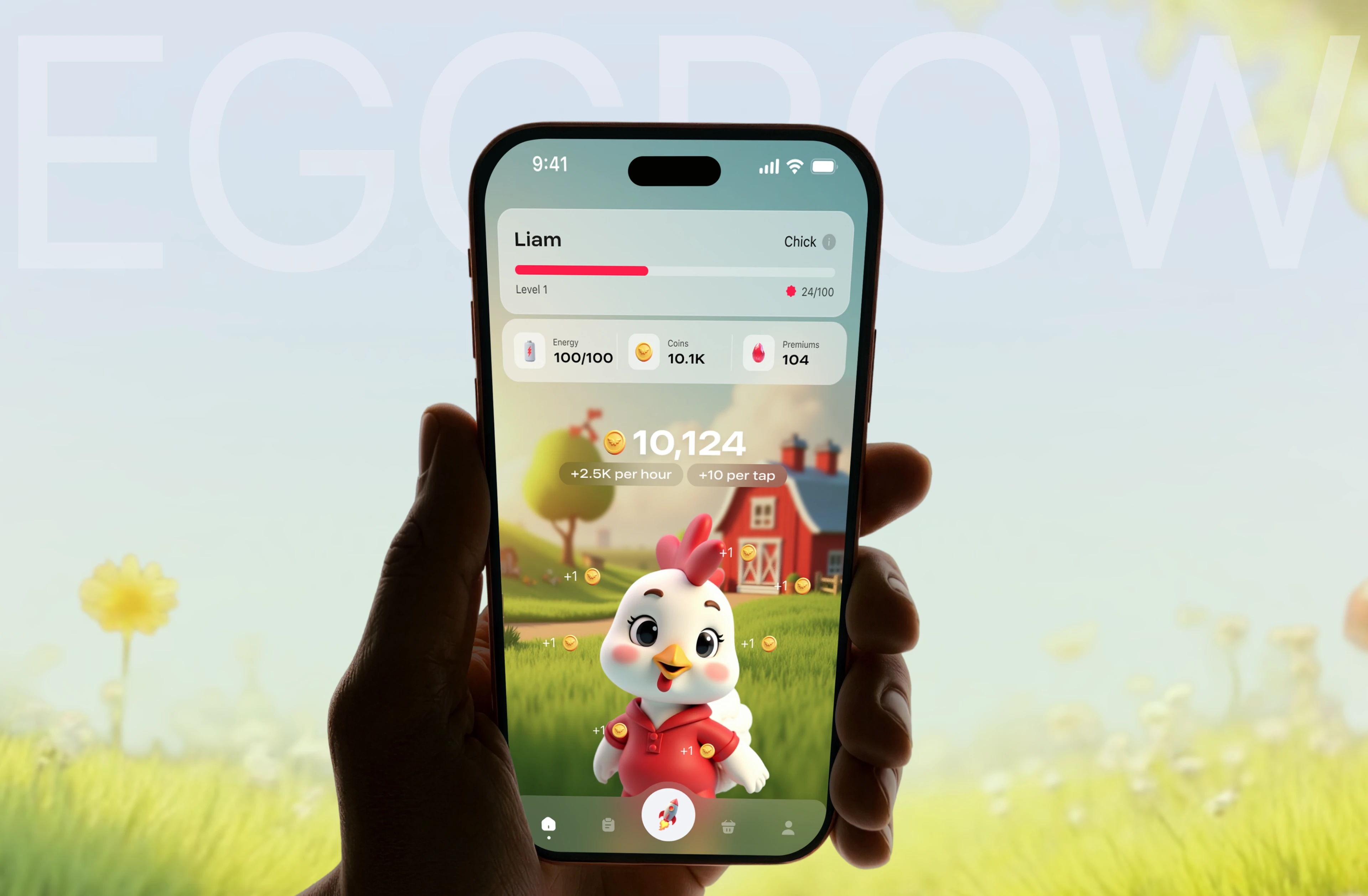 EGGROW — Mobile Game — Изображение №1 — Интерфейсы, Иллюстрация на Dprofile
