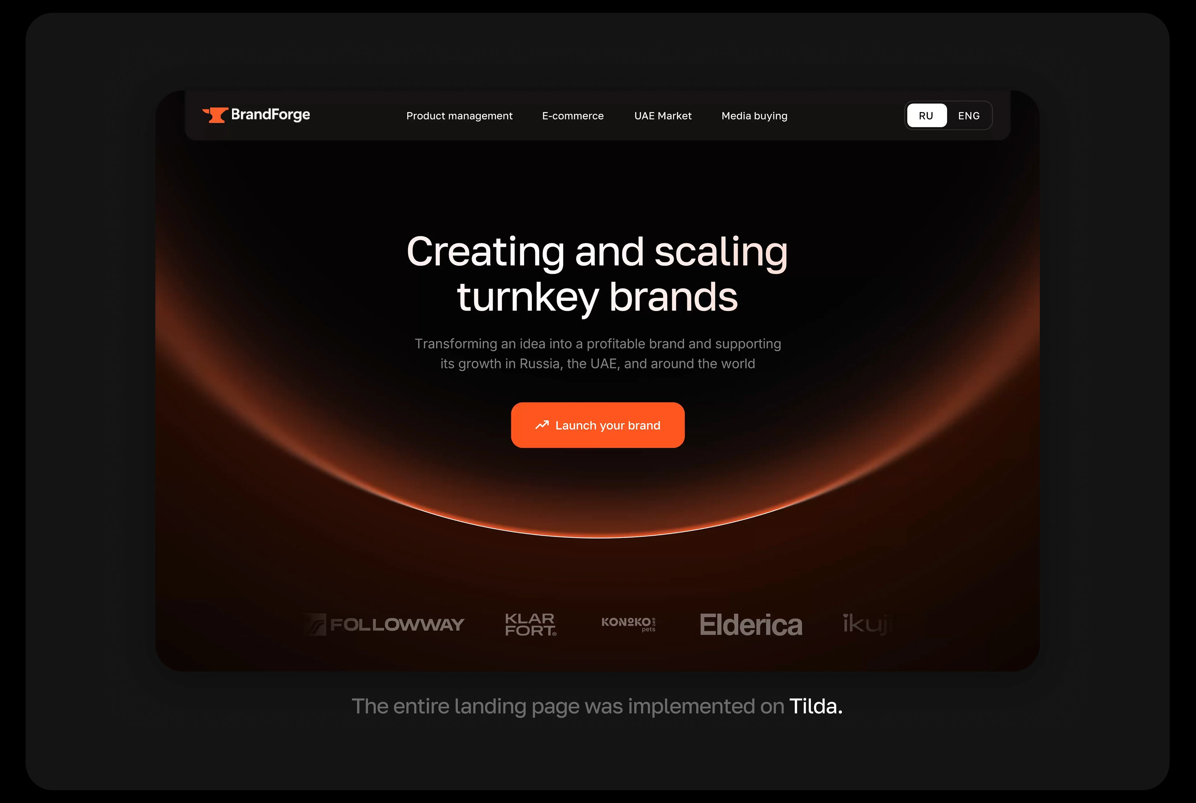 BrandForge — Корпоративный сайт — Изображение №6 — Интерфейсы, Брендинг на Dprofile