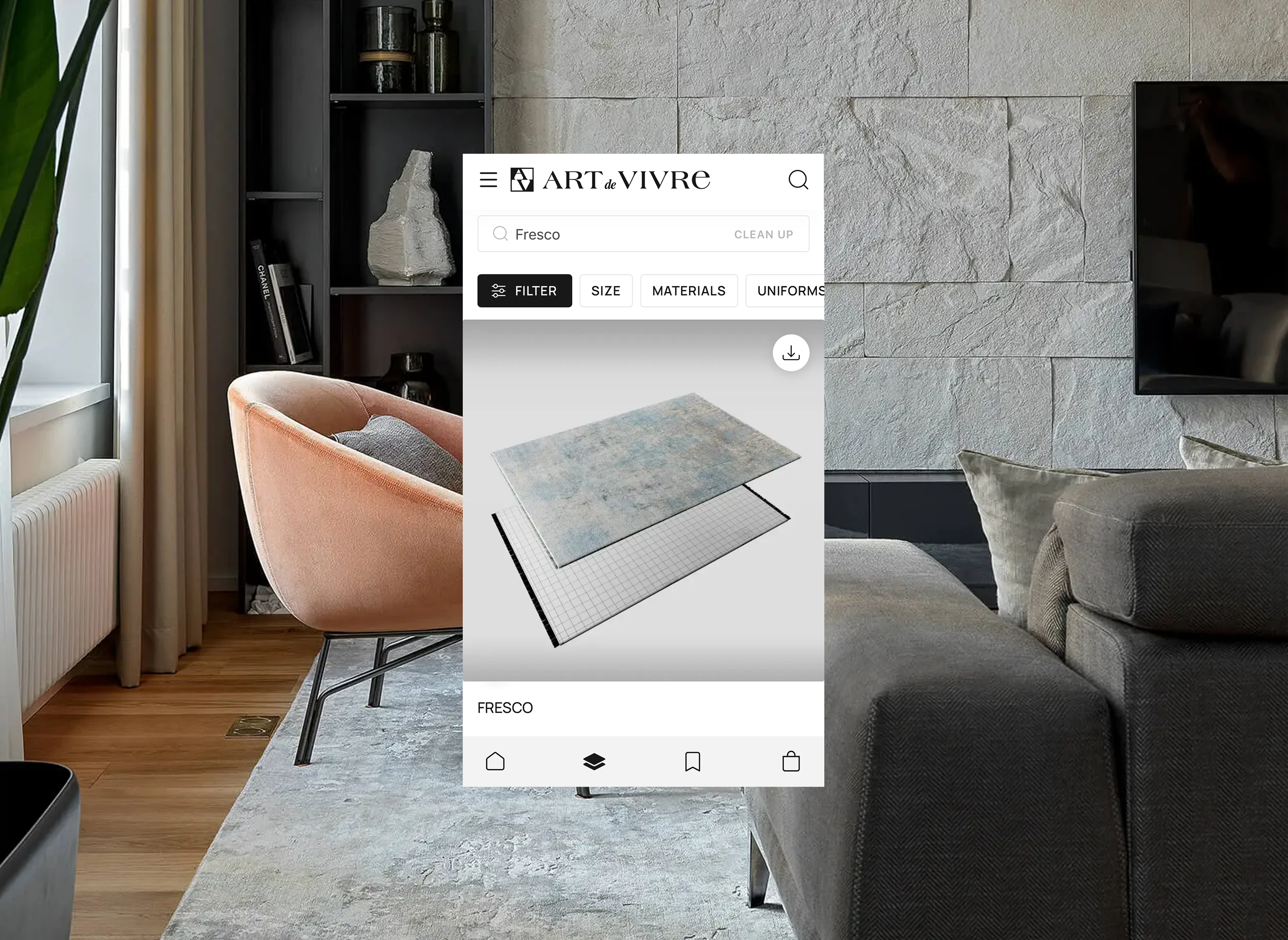 Art de Vivre — Digital Experience for a Carpet Brand — Изображение №9 — Интерфейсы на Dprofile