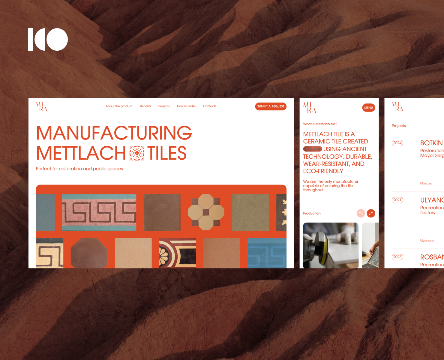 Сайт компании Mira Ceramic — Интерфейсы, Брендинг на Dprofile