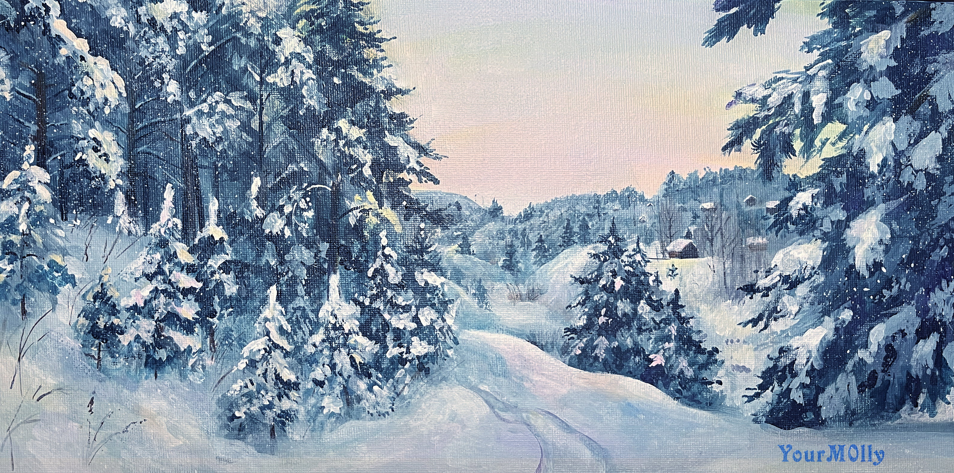 Зимний лес — Изображение №1 — Иллюстрация на Dprofile