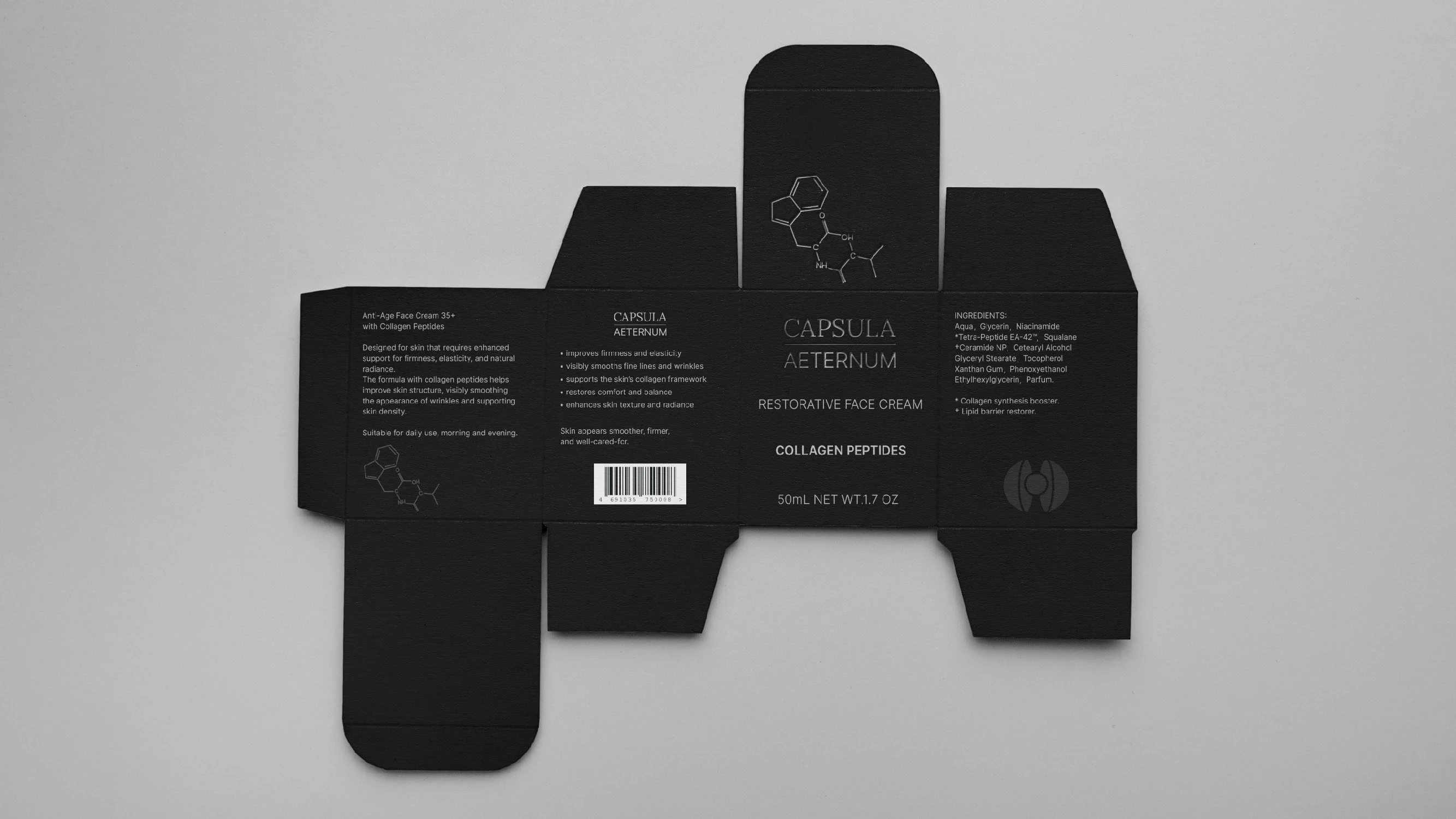 Дизайн упаковки косметического бренда CAPSULA AETERNUM — Изображение №6 — Брендинг на Dprofile