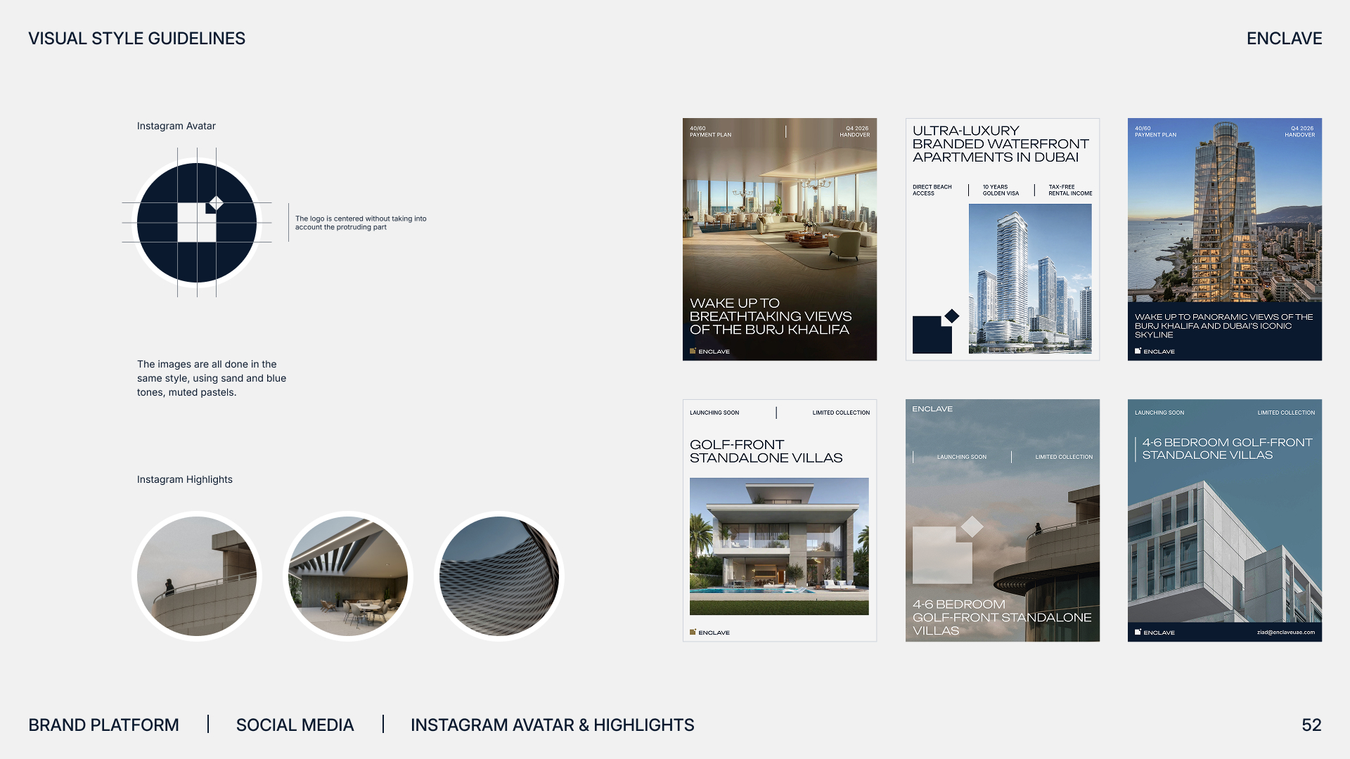 Брендбук Enclave Real Estate — Изображение №52 — Брендинг на Dprofile