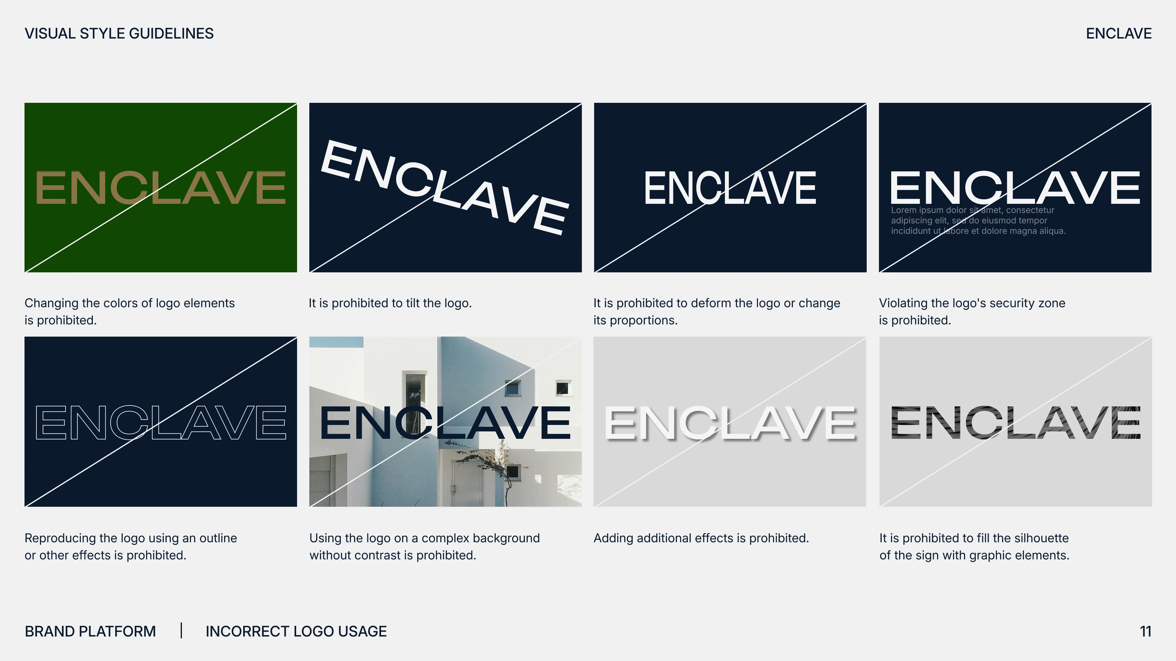 Брендбук Enclave Real Estate — Изображение №11 — Брендинг на Dprofile