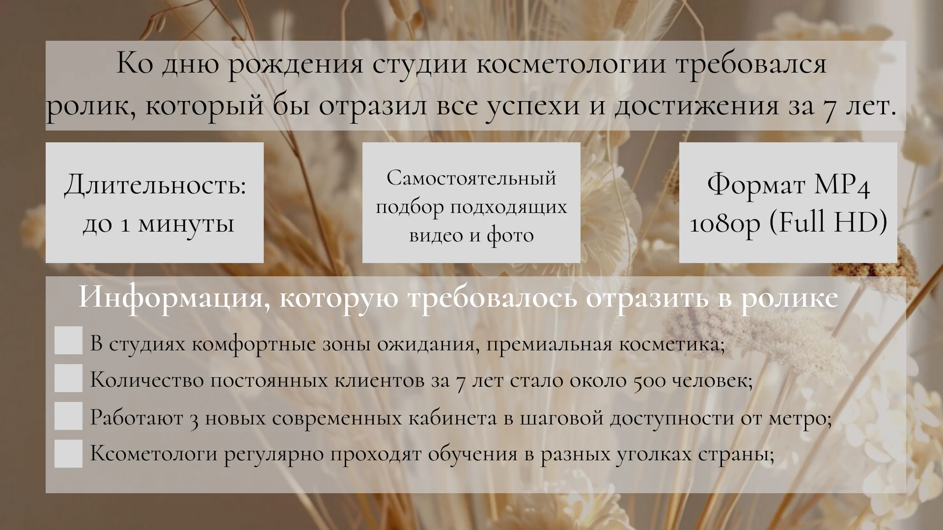 Презентация успехов и достижений студии косметологии — Изображение №2 — Анимация на Dprofile