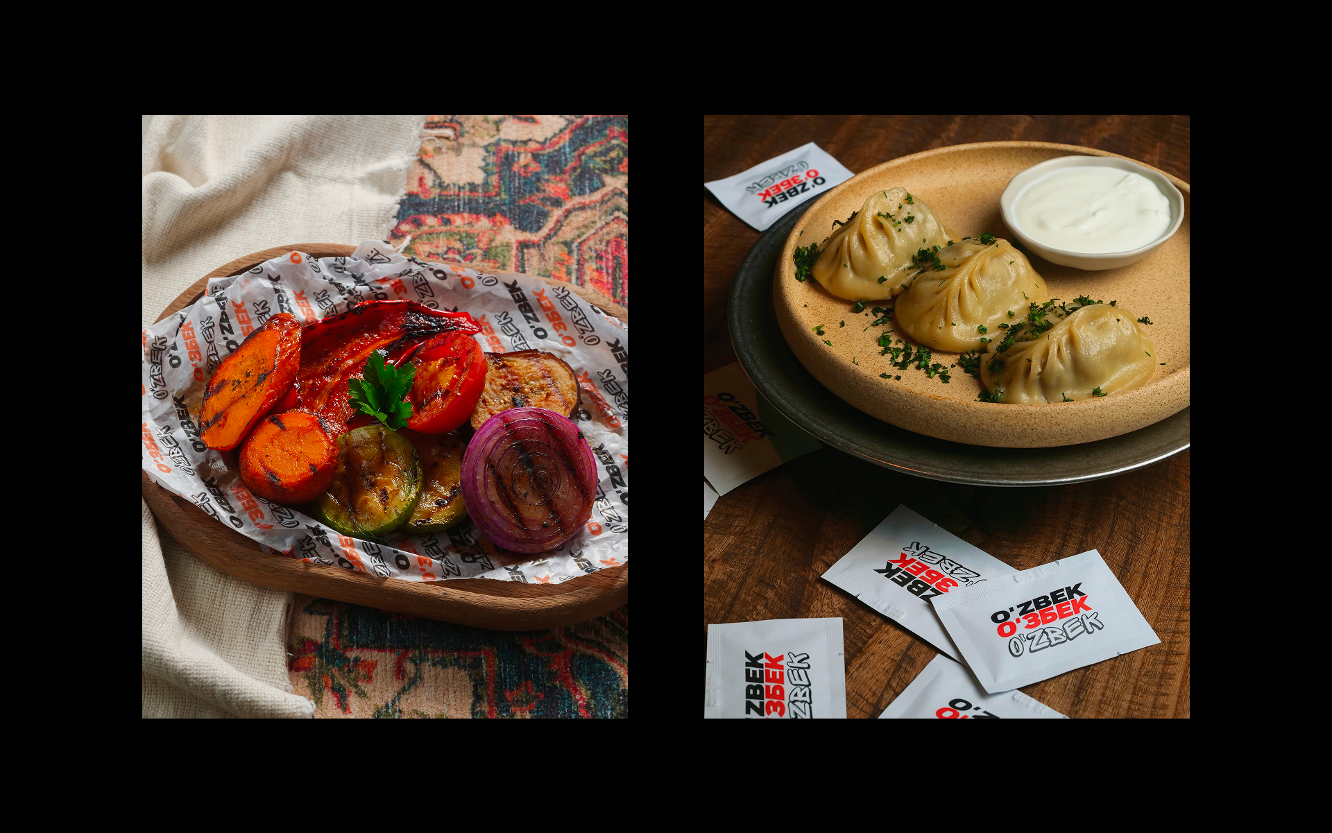 Фирменный стиль для узбекского бара "O'ZBEK" — Изображение №9 — Брендинг на Dprofile