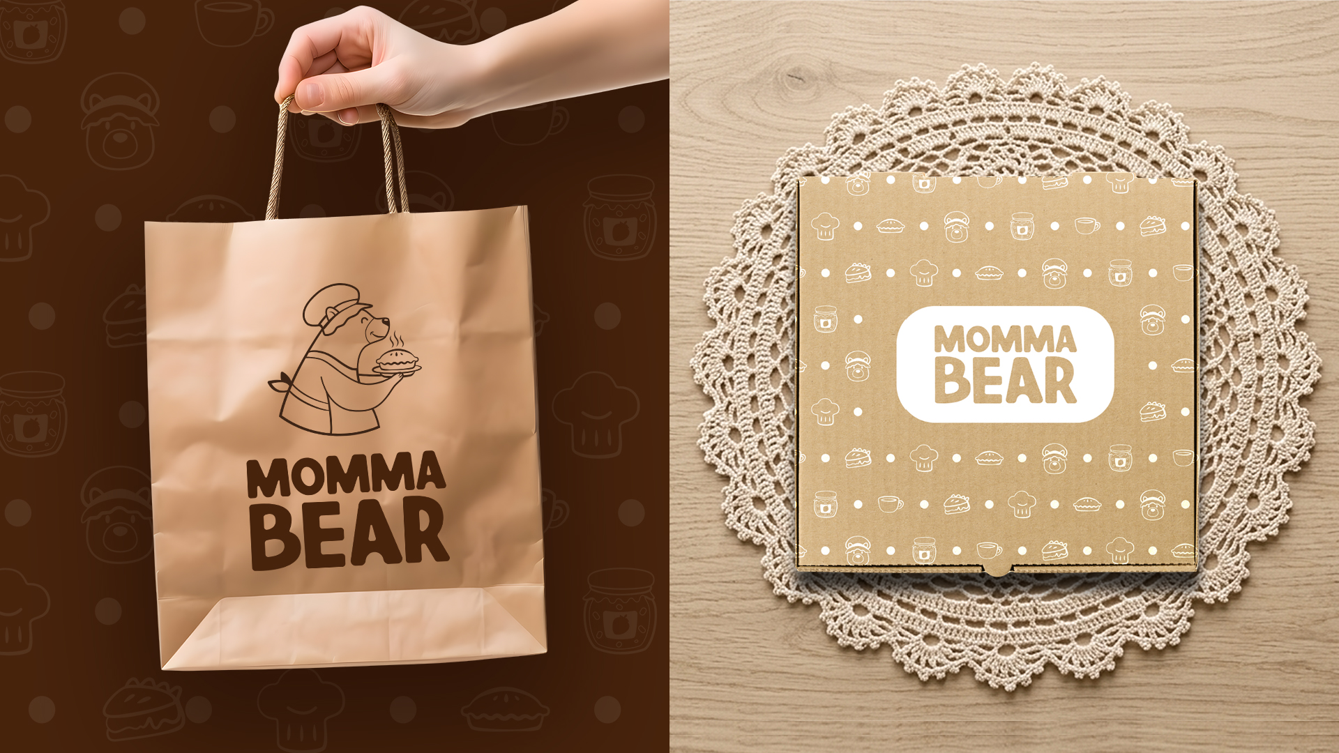 Кофейня Momma Bear | фирменный стиль | айдентика |кафе — Изображение №10 — Графика, Промдизайн на Dprofile