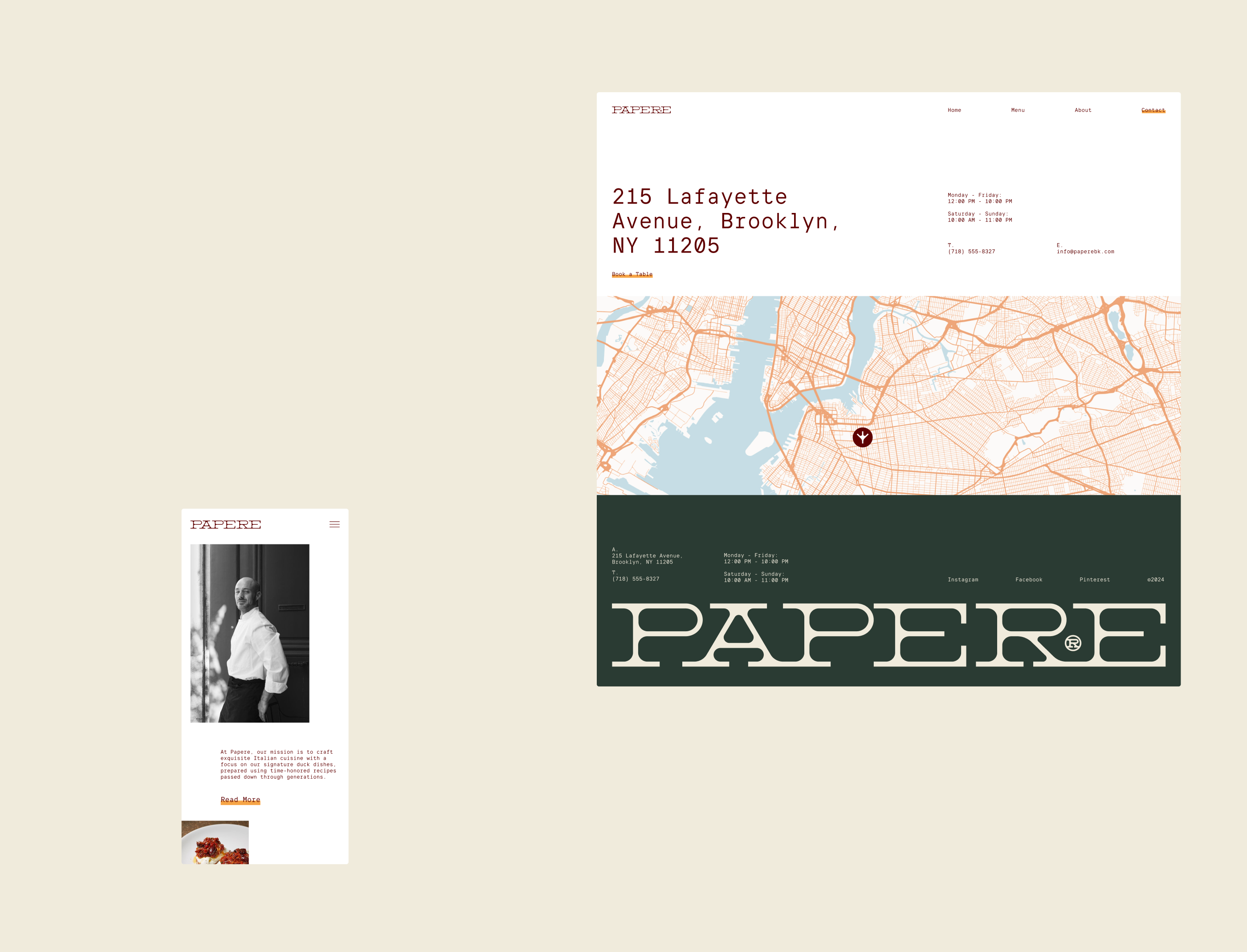 Papere | Restaurant Branding — Изображение №15 — Брендинг на Dprofile