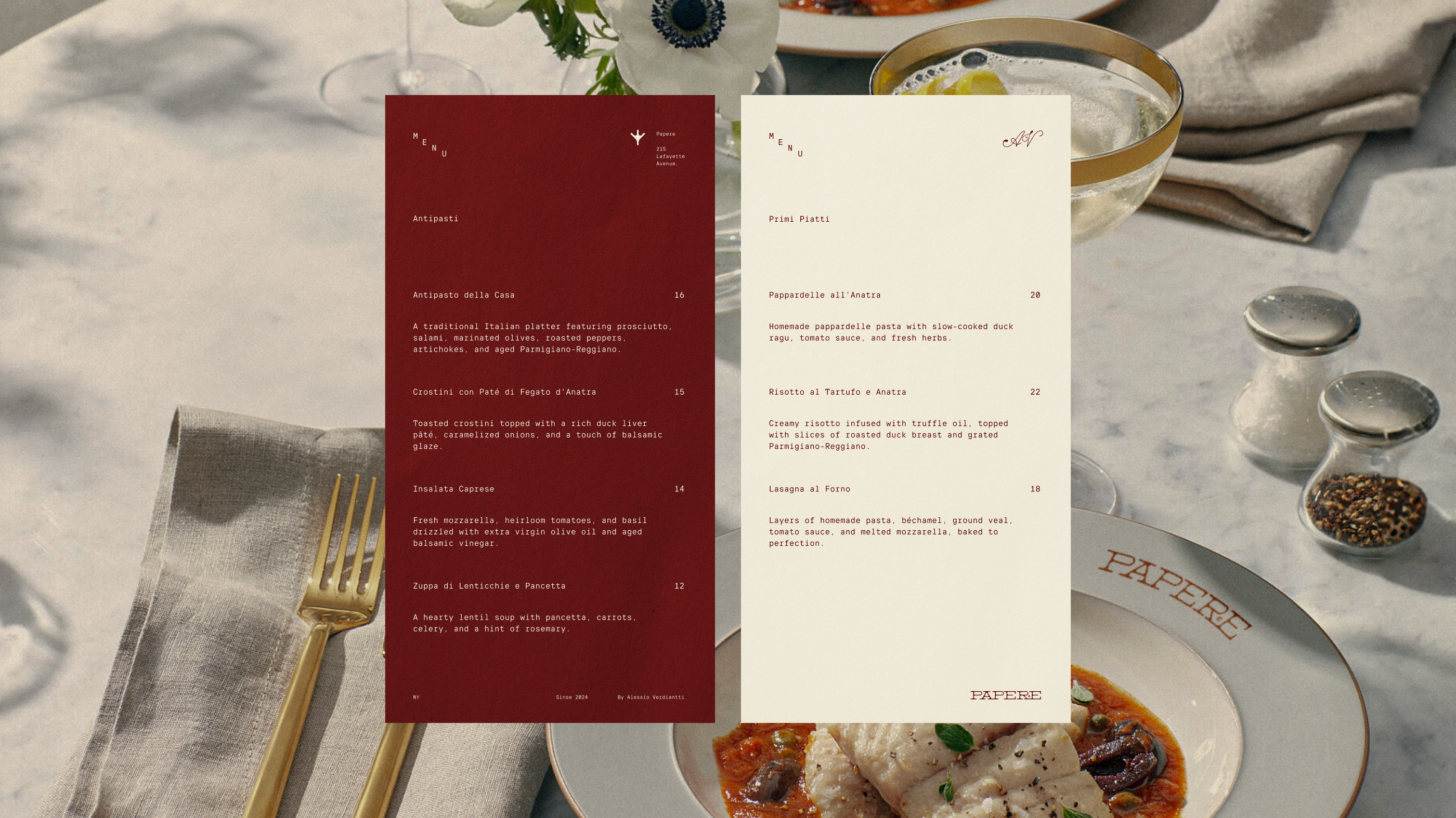 Papere | Restaurant Branding — Изображение №5 — Брендинг на Dprofile