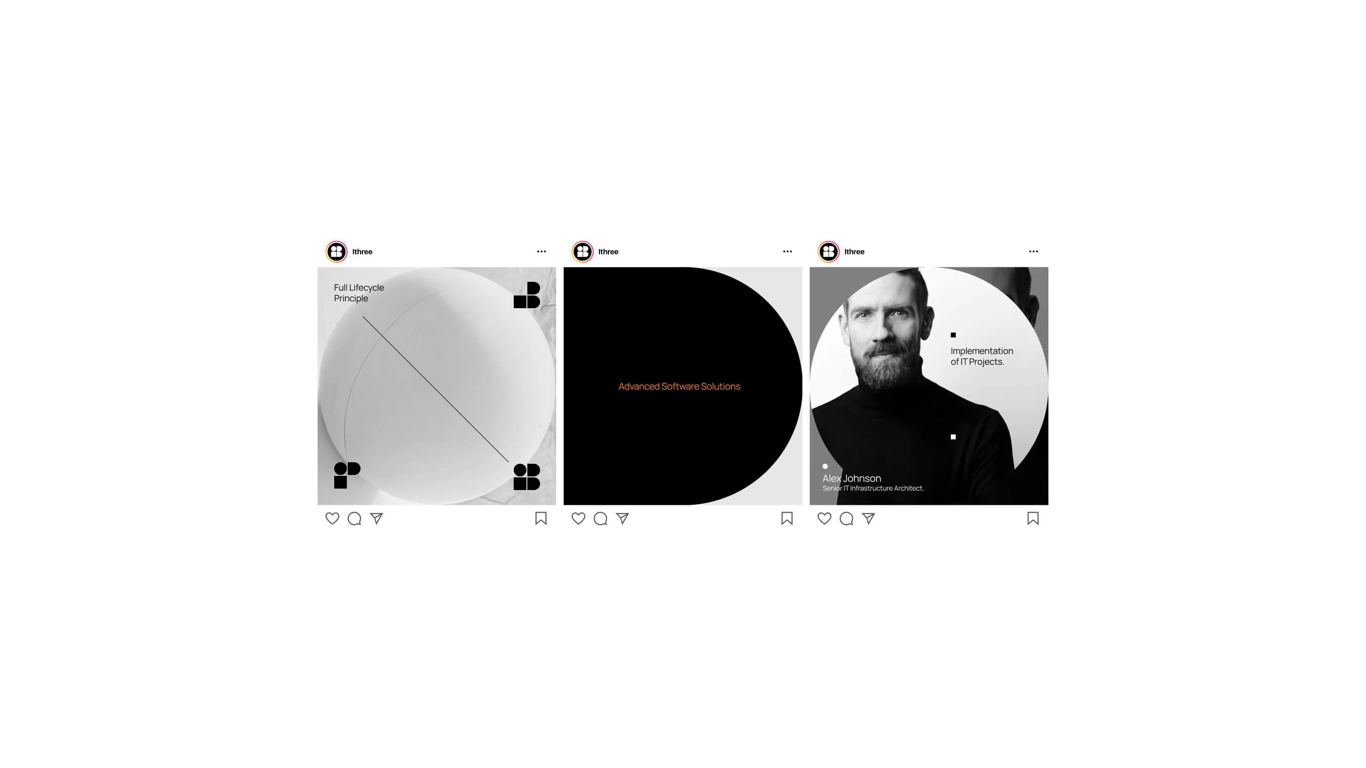 ITHREE | Branding & Web Design — Изображение №21 — Интерфейсы, Брендинг на Dprofile