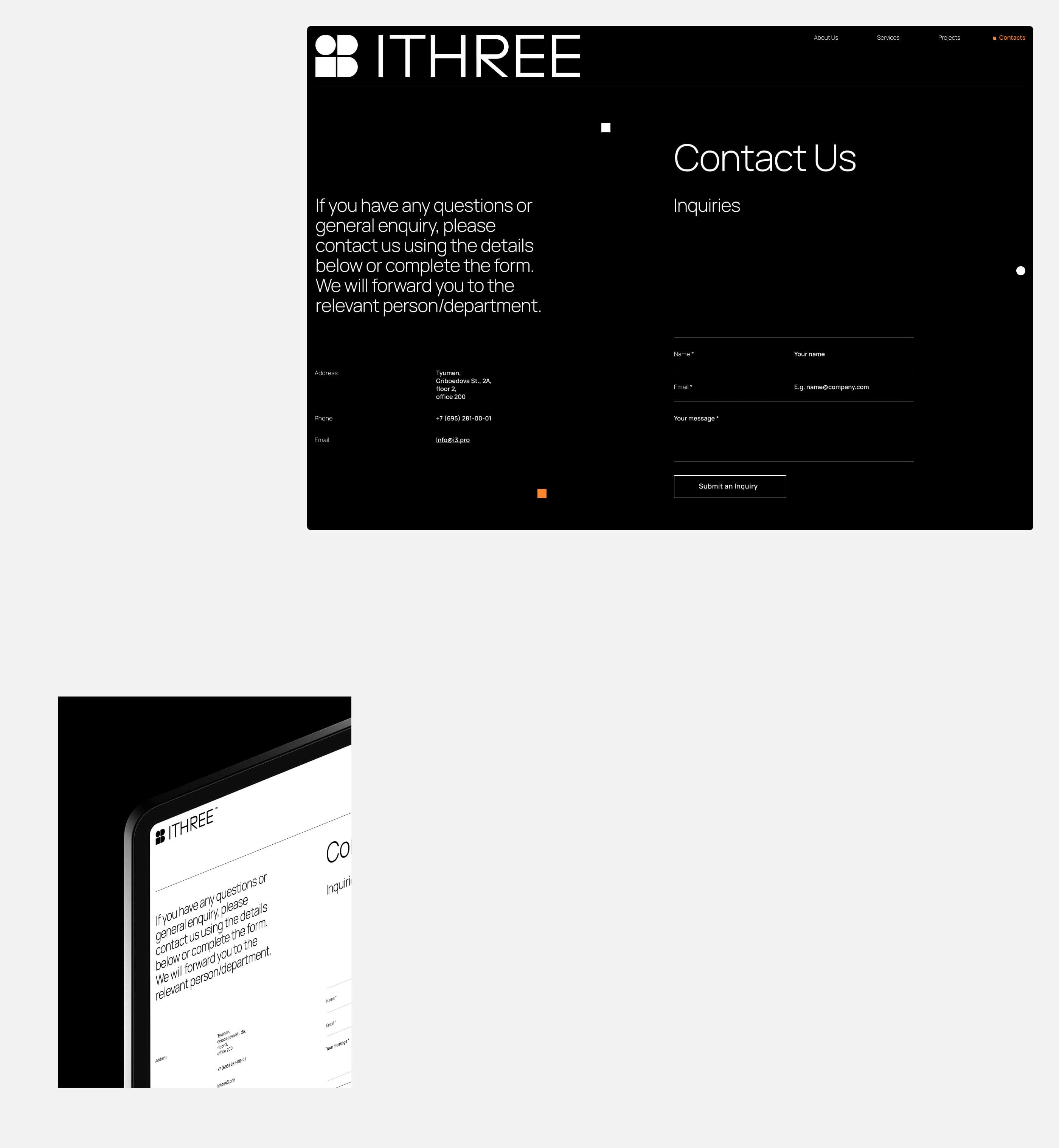 ITHREE | Branding & Web Design — Изображение №24 — Интерфейсы, Брендинг на Dprofile