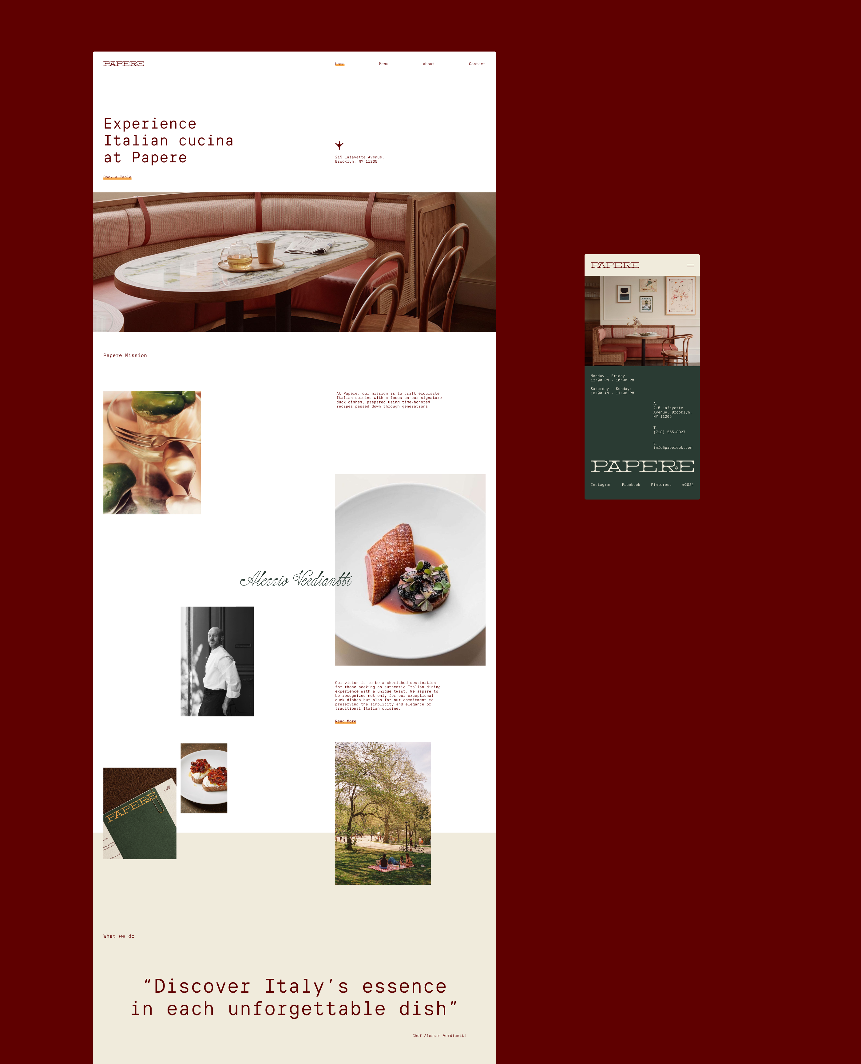Papere | Restaurant Branding — Изображение №13 — Брендинг на Dprofile