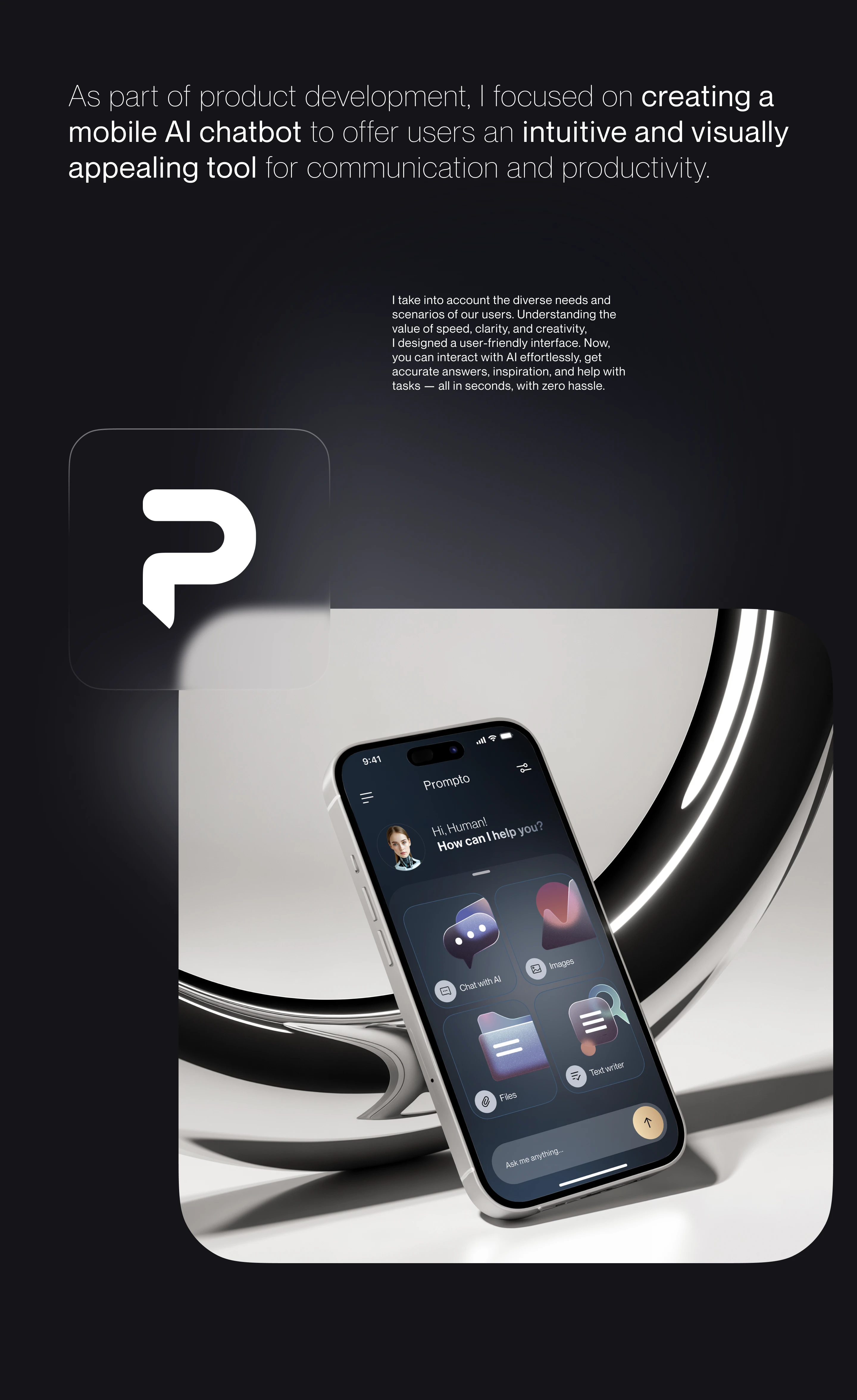 AI Chat app — Изображение №7 — Интерфейсы на Dprofile