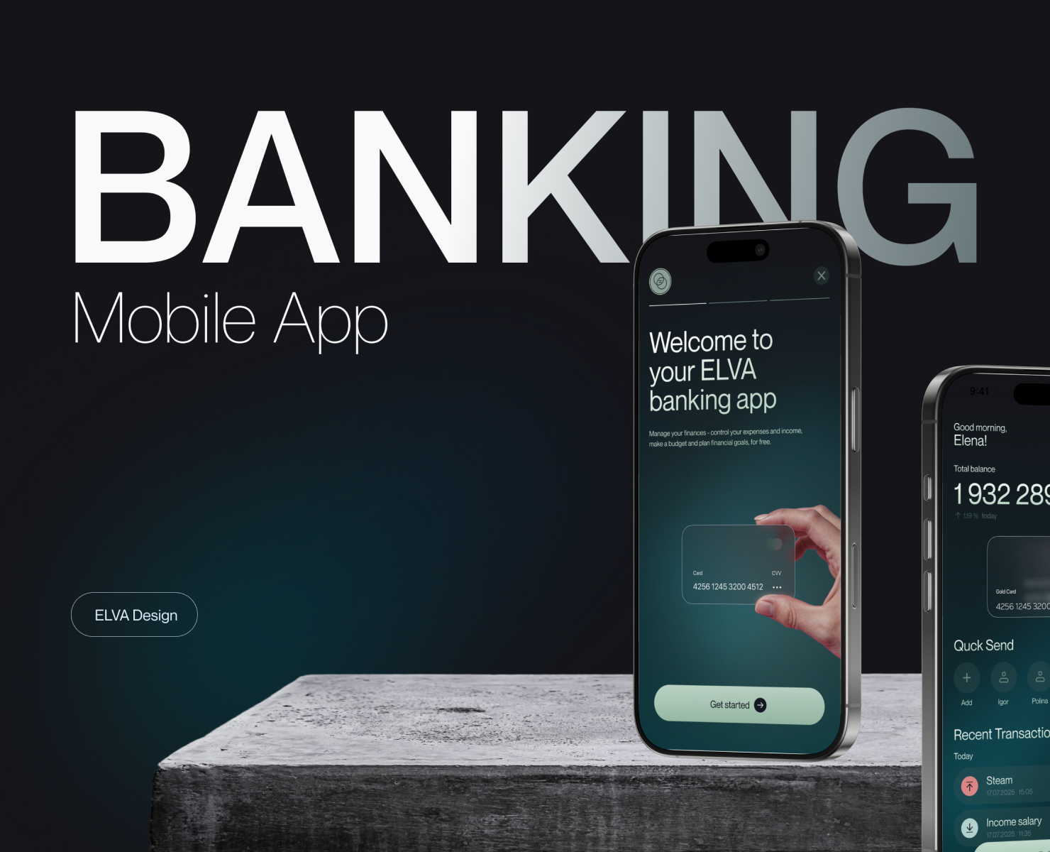Banking Mobile app — Интерфейсы на Dprofile