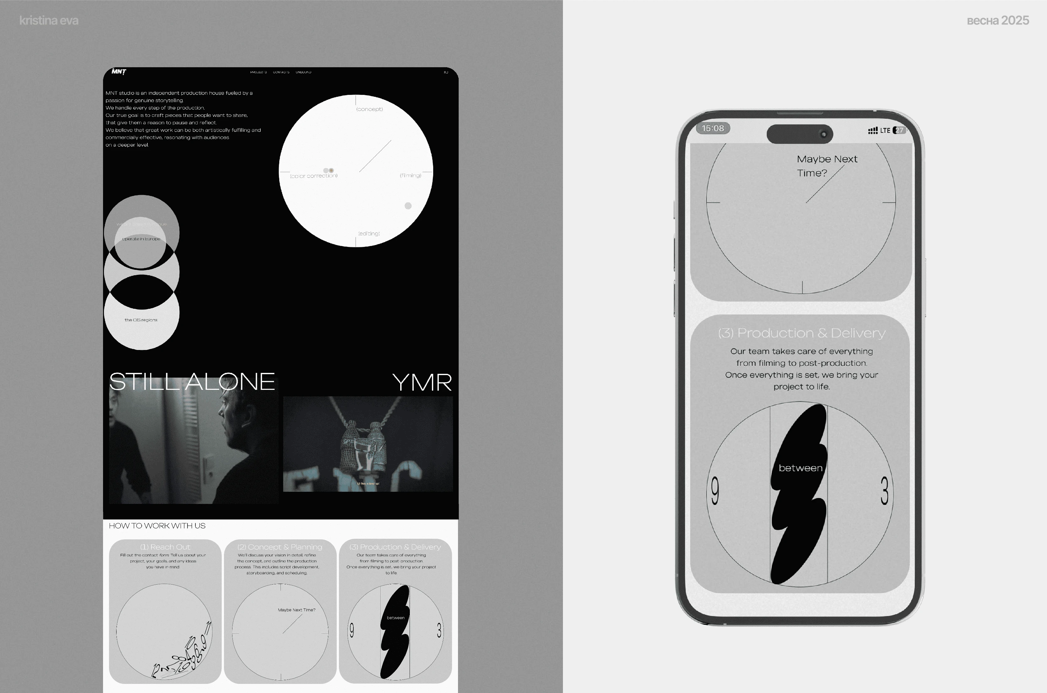 MNT студия видеопродакшена I айдентика, сайт — Изображение №7 — Интерфейсы, Брендинг на Dprofile