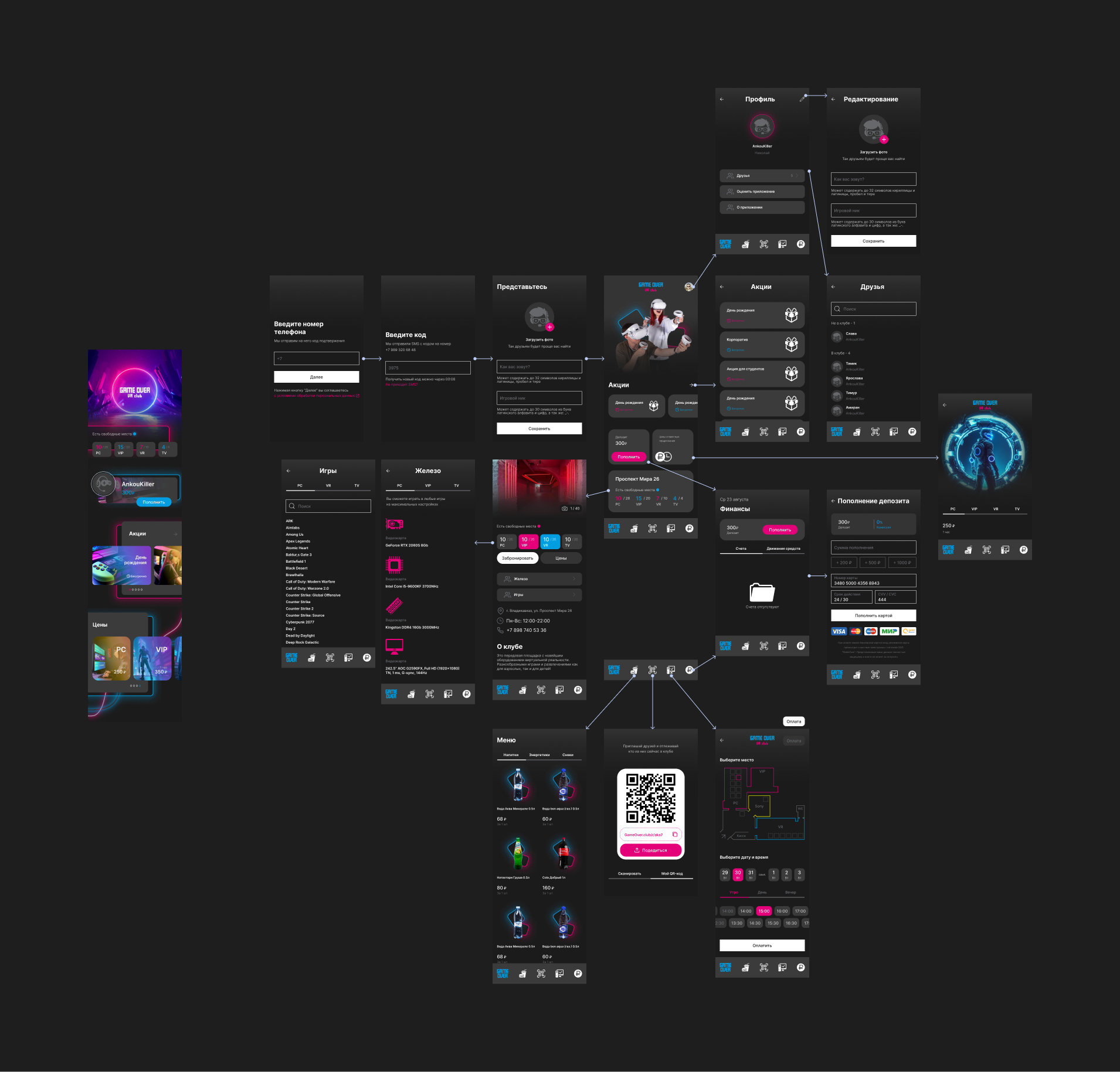 Мобилка GameOver — Изображение №1 — Интерфейсы, Брендинг на Dprofile