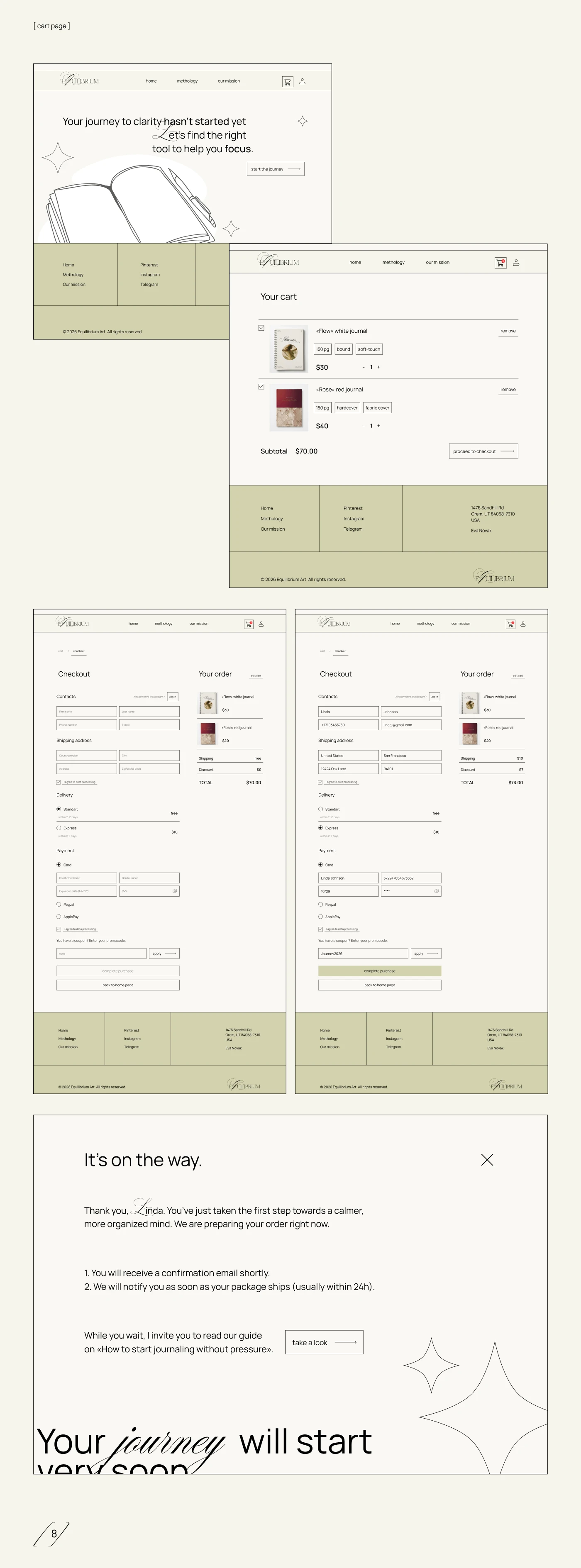 EQUILIBRIUM | E-commerce website | UX/UI — Изображение №12 — Интерфейсы на Dprofile
