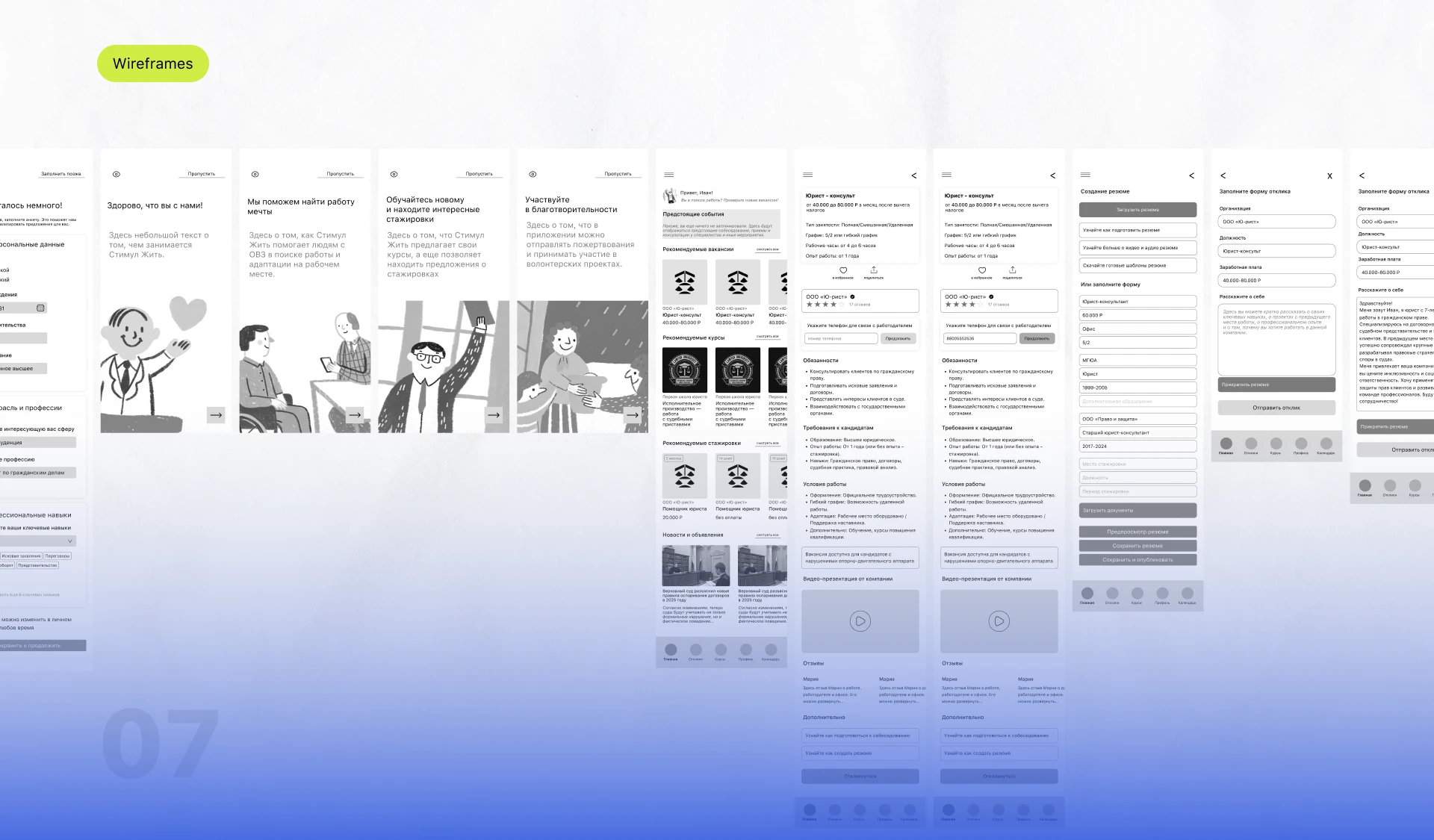 Стимул жить | Дипломный проект — Изображение №8 — Интерфейсы на Dprofile