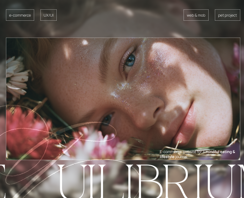 EQUILIBRIUM | E-commerce website | UX/UI — Интерфейсы на Dprofile