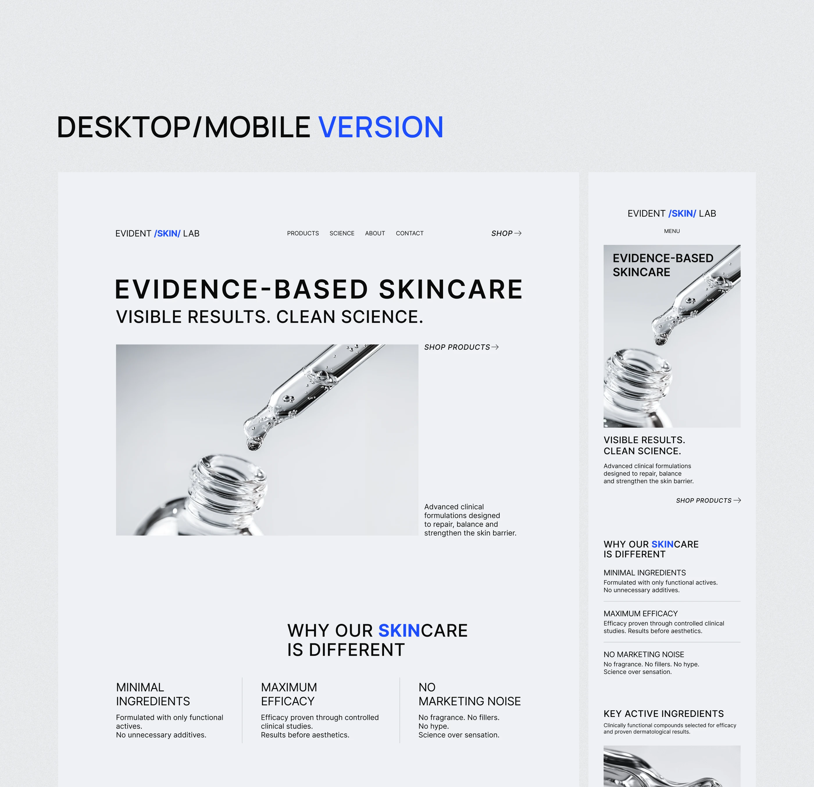 Дизайн сайта | Website | Cosmetics | Skincare brand — Изображение №9 — Интерфейсы, Брендинг на Dprofile