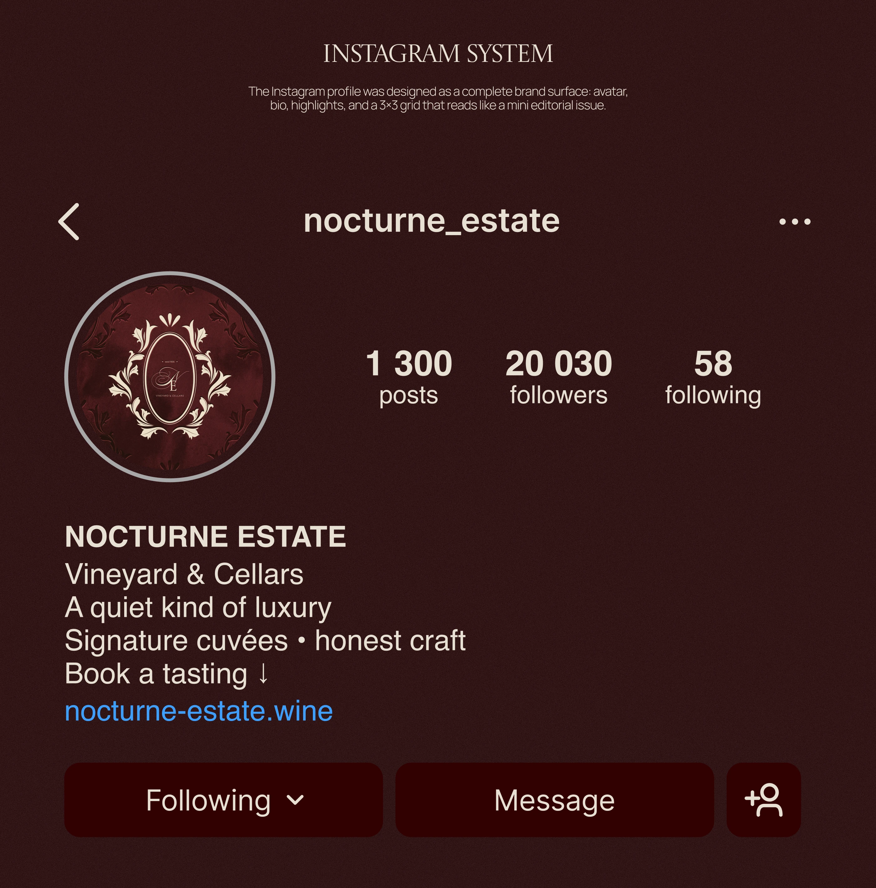 Winery Branding | Visual Identity | Instagram Design — Изображение №5 — Брендинг, Маркетинг на Dprofile