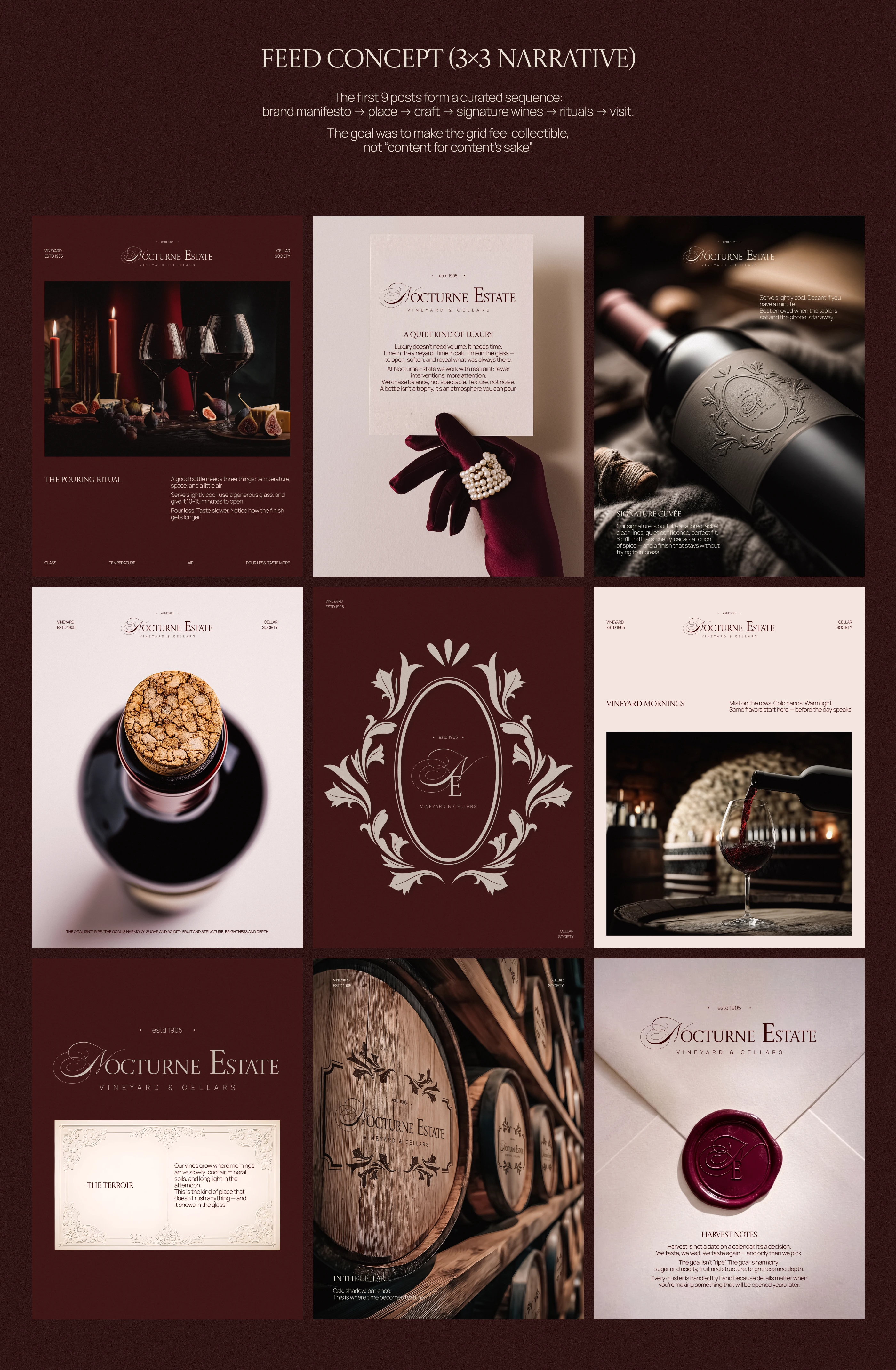 Winery Branding | Visual Identity | Instagram Design — Изображение №7 — Брендинг, Маркетинг на Dprofile