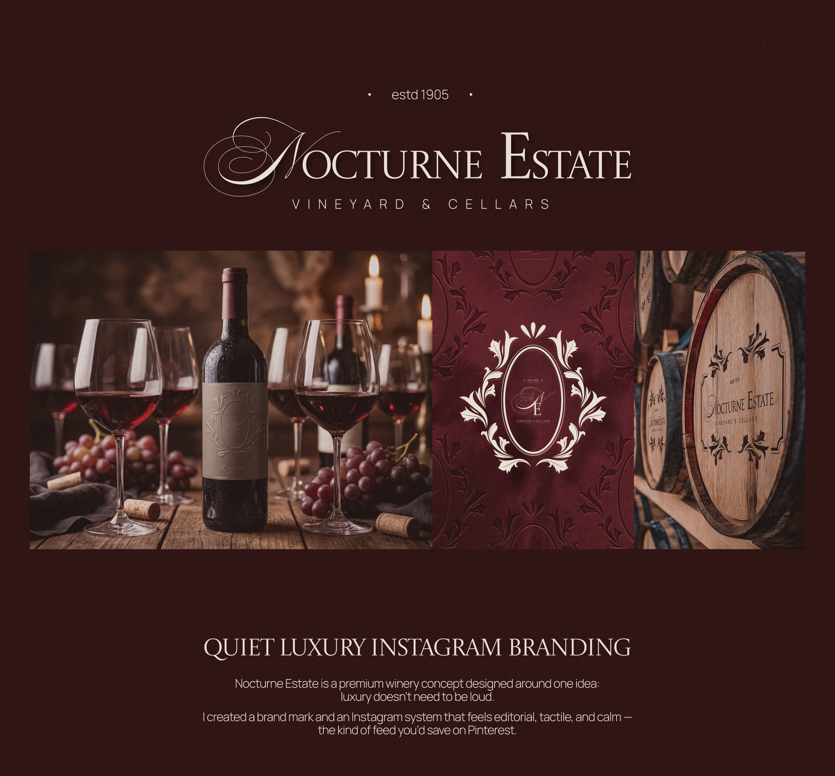 Winery Branding | Visual Identity | Instagram Design — Изображение №1 — Брендинг, Маркетинг на Dprofile