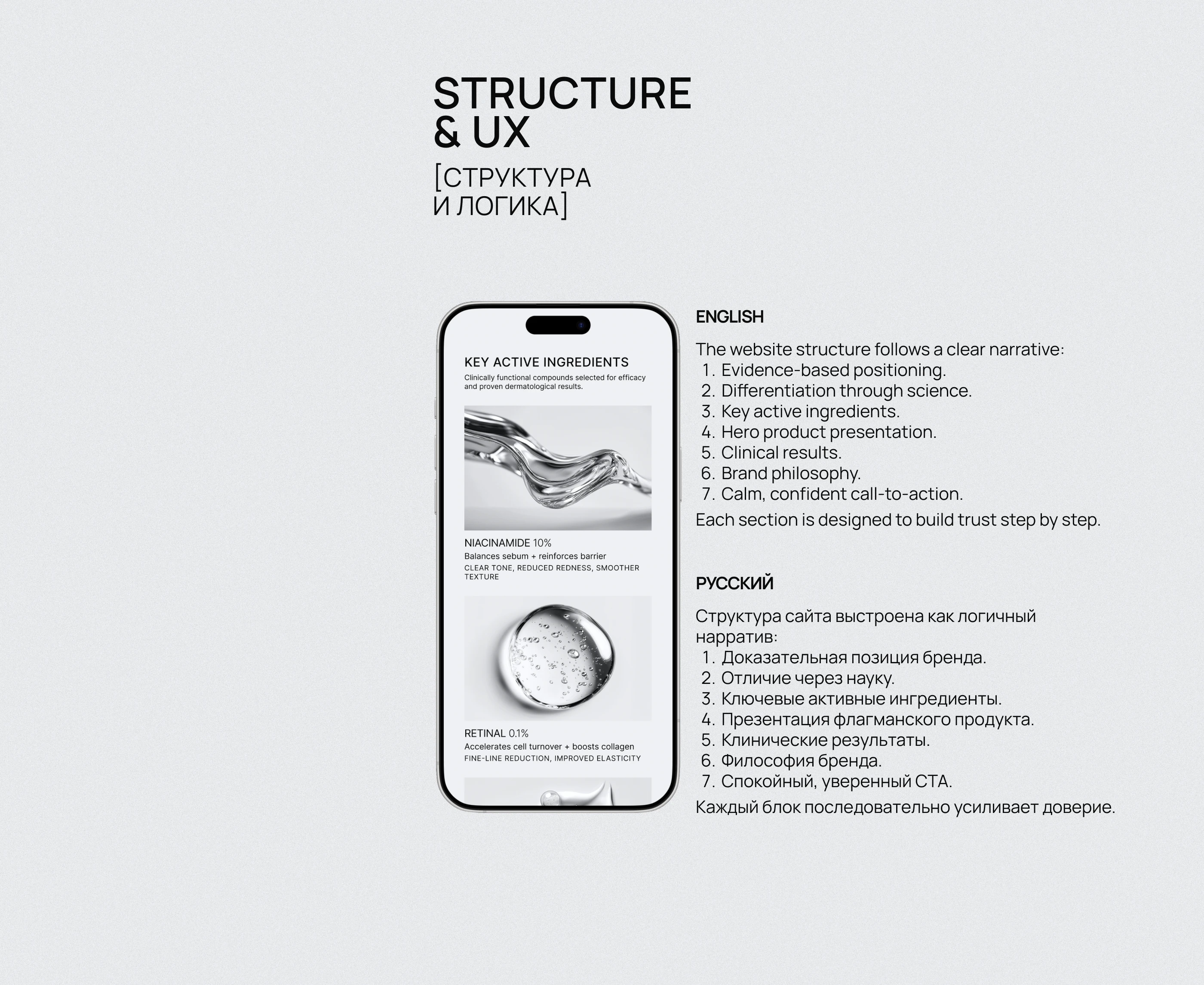 Дизайн сайта | Website | Cosmetics | Skincare brand — Изображение №7 — Интерфейсы, Брендинг на Dprofile