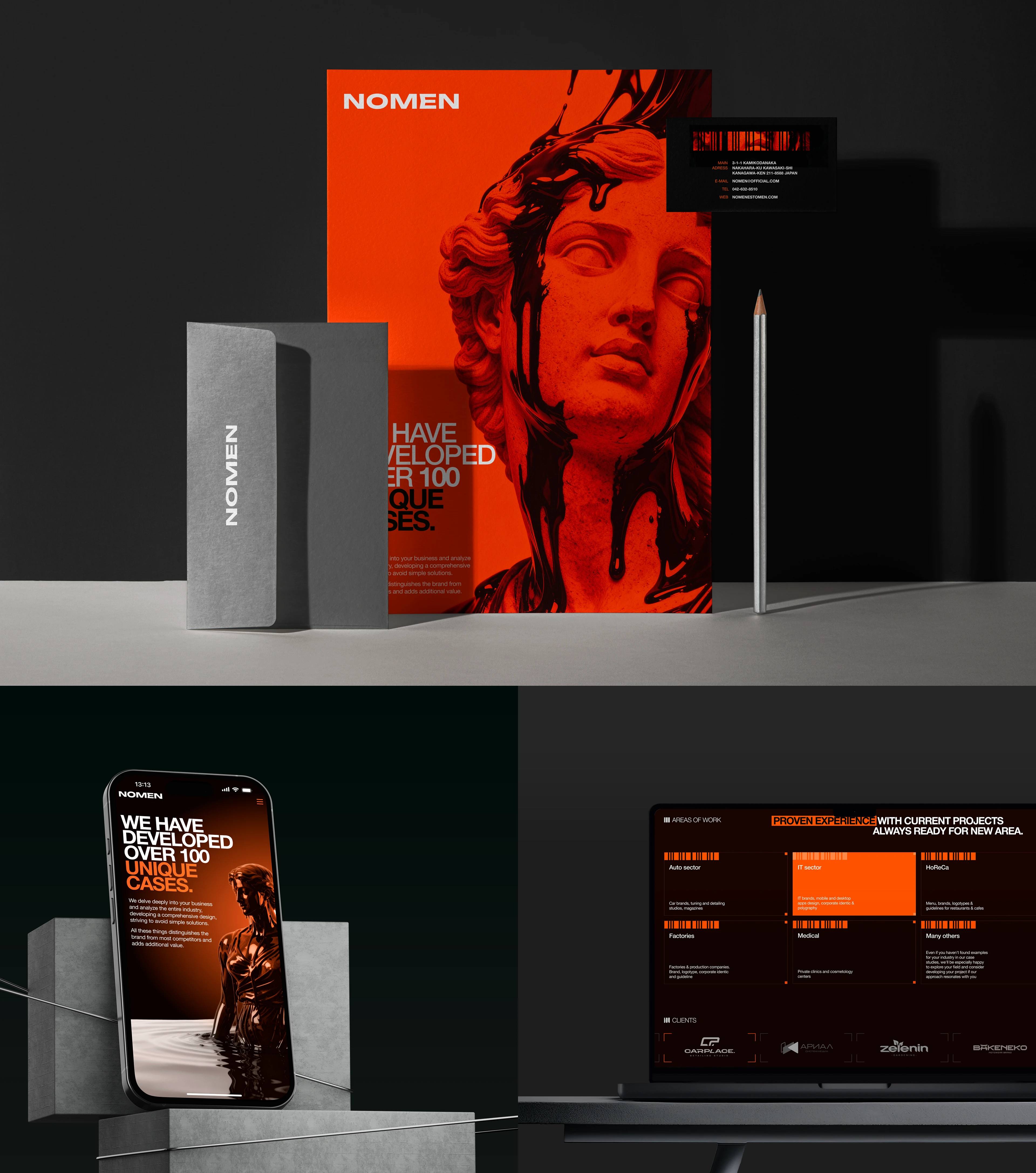 NOMEN | UX/UI | CORPORATE WEBSITE — Изображение №14 — Интерфейсы, Брендинг на Dprofile