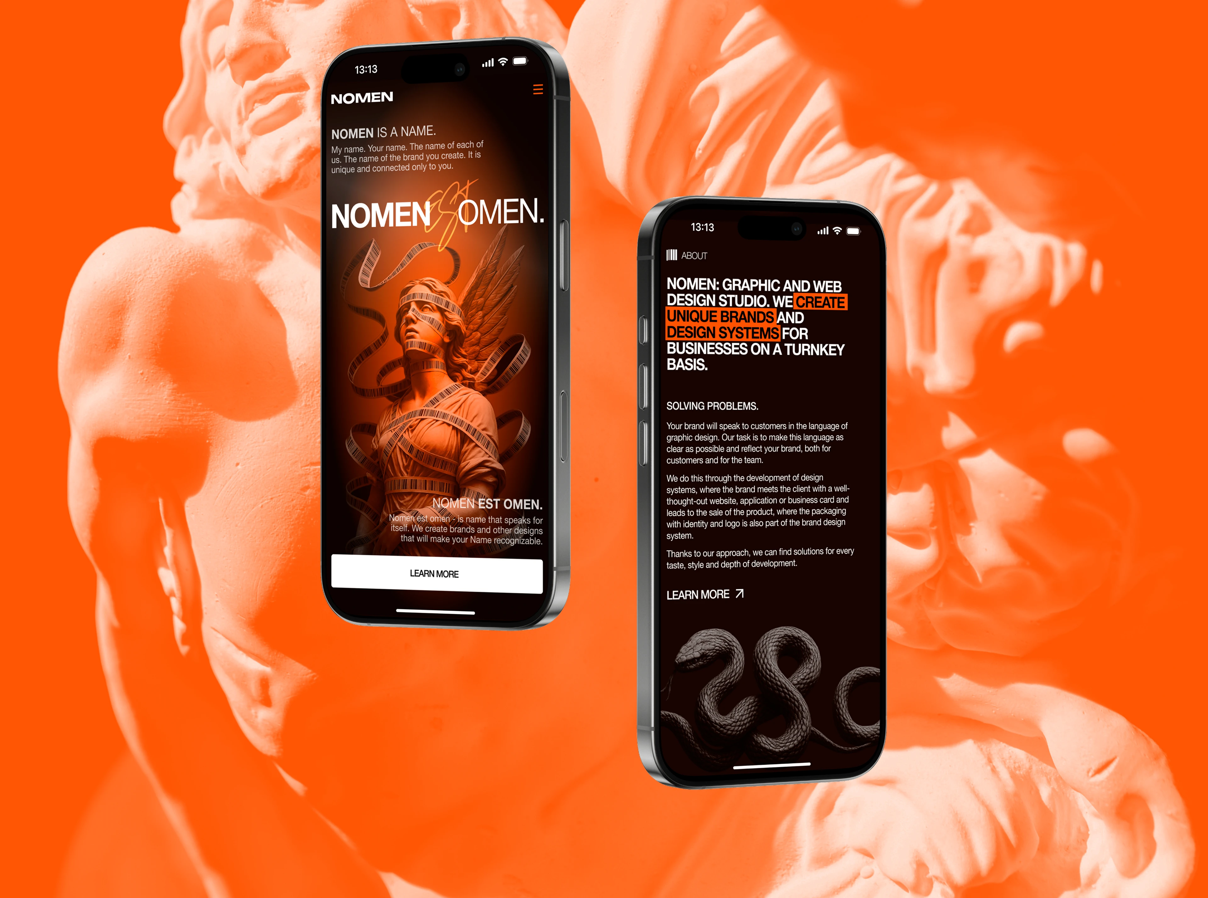 NOMEN | UX/UI | CORPORATE WEBSITE — Изображение №5 — Интерфейсы, Брендинг на Dprofile