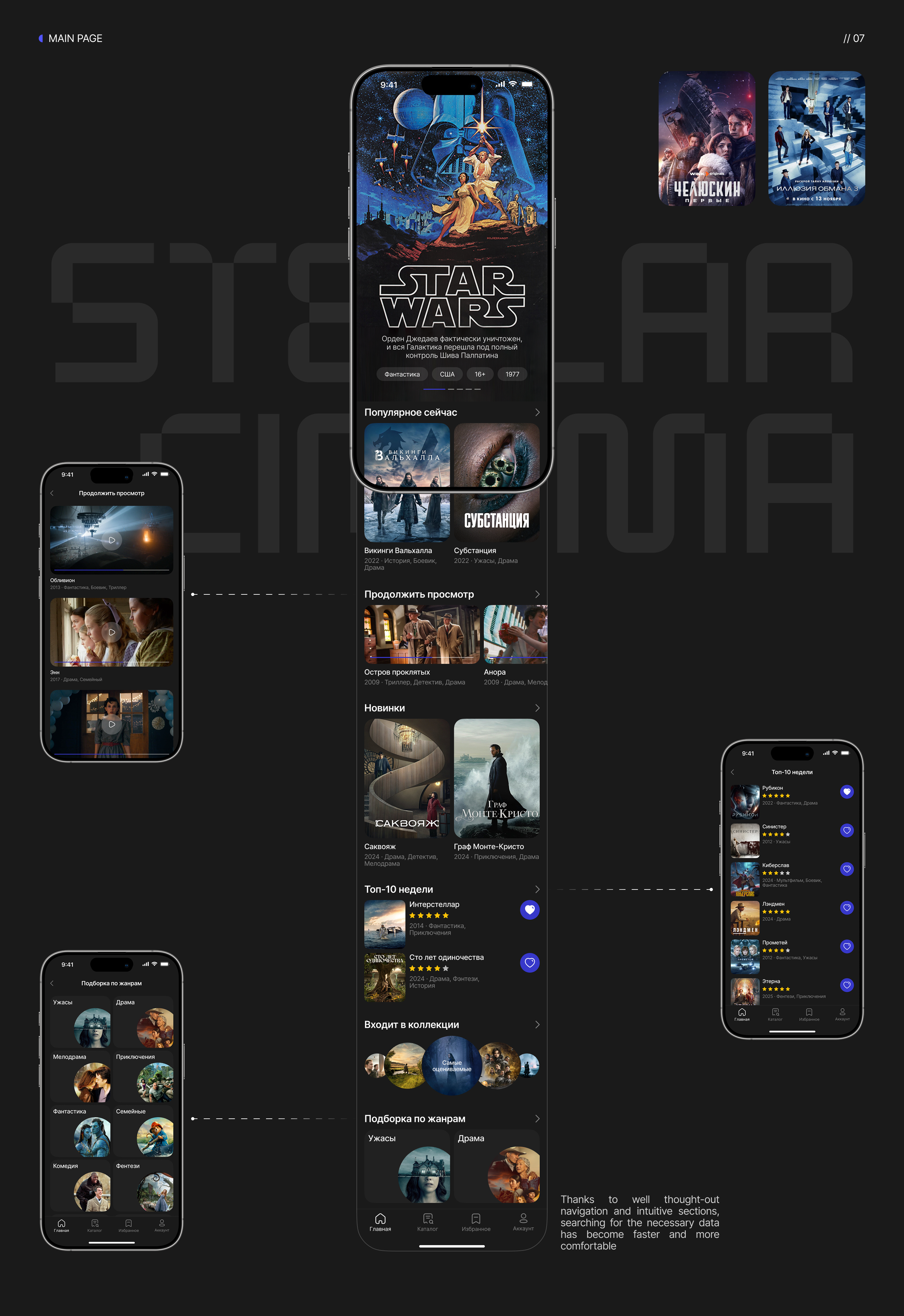 Stellar Cinema | Mobile App | Online Cinema — Изображение №10 — Интерфейсы на Dprofile