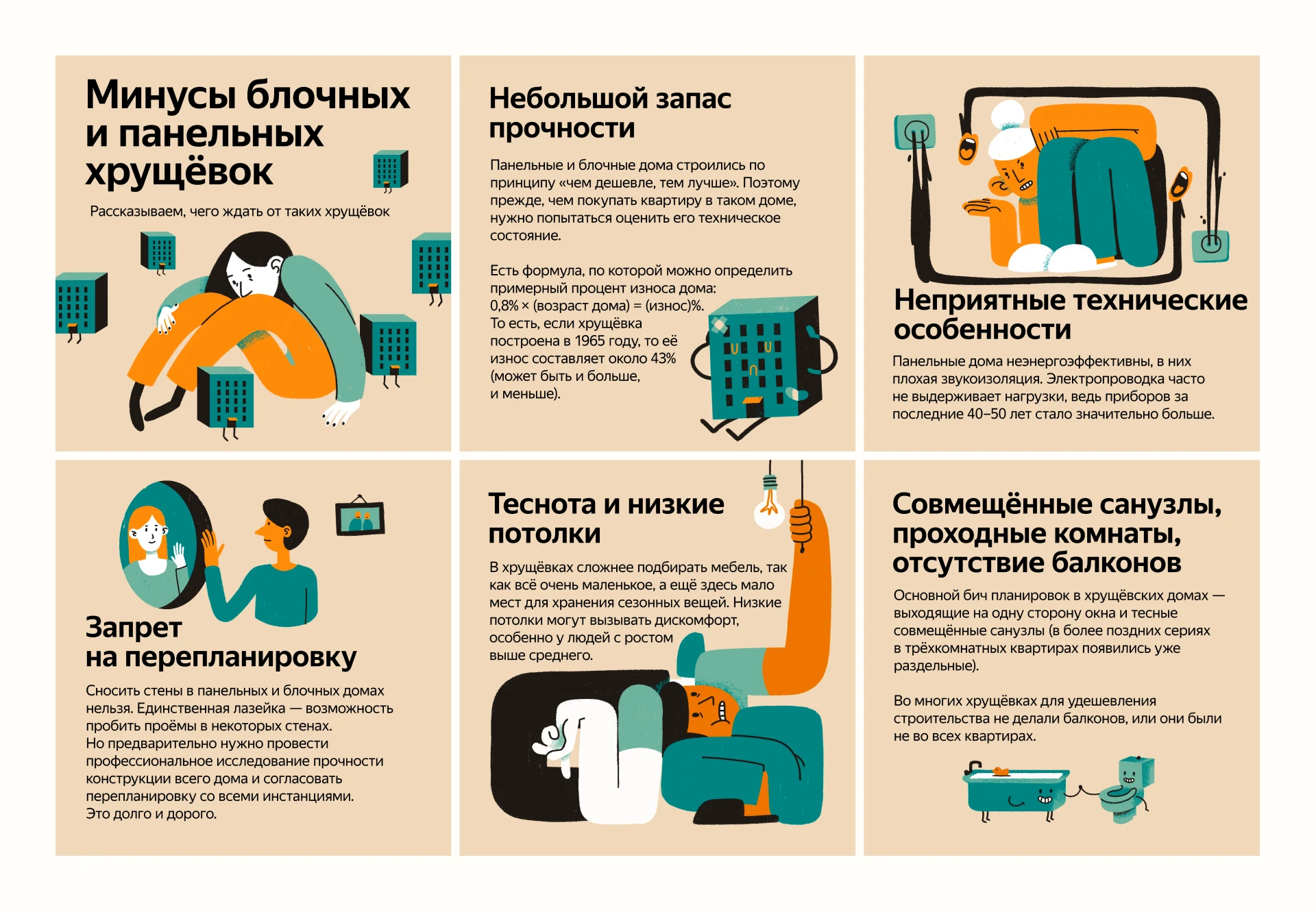 Иллюстрации для социальных сетей Яндекс Недвижимости — Изображение №1 — Иллюстрация, Маркетинг на Dprofile