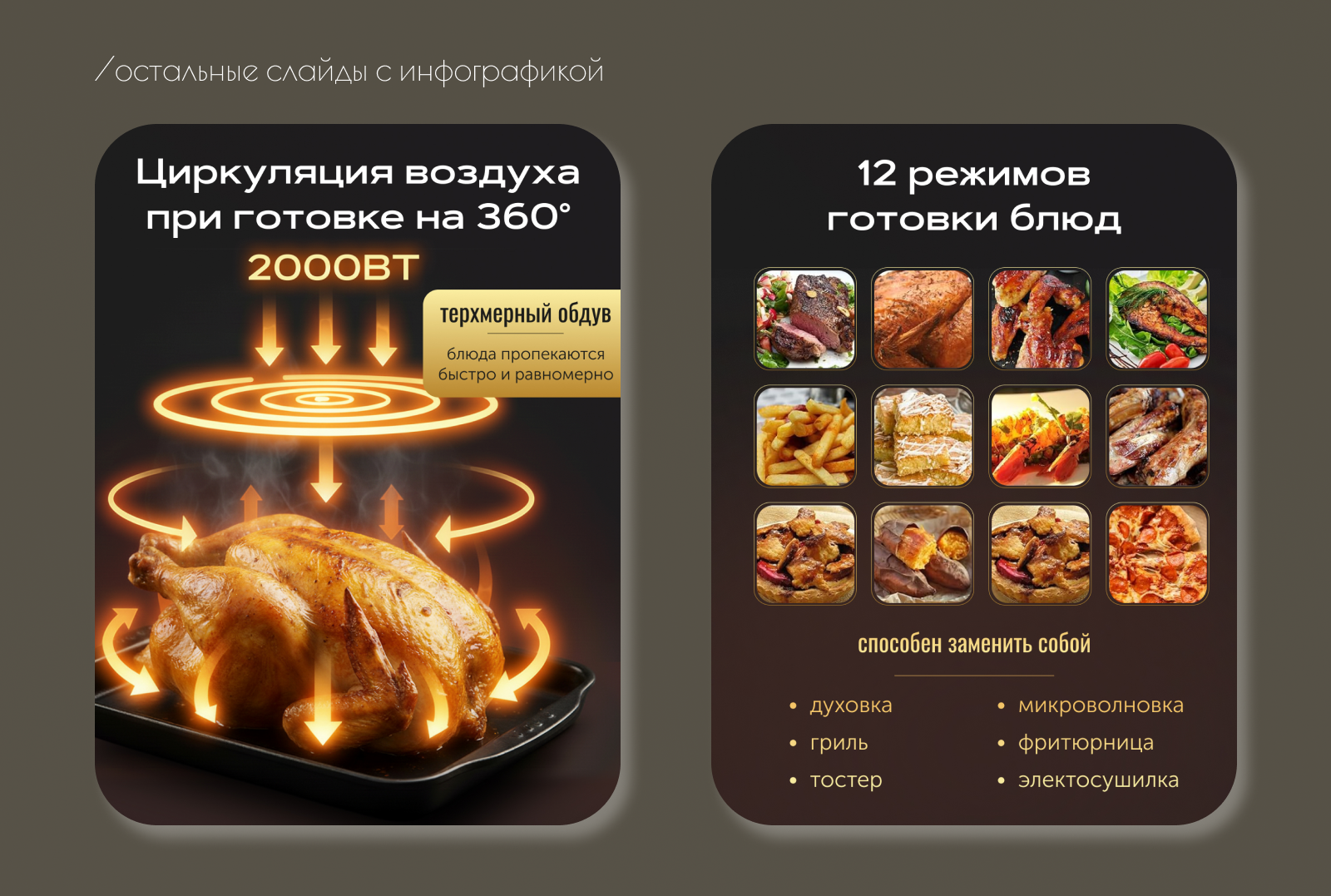 Дизайн карточки товара "Аэрогриль" — Изображение №4 — Графика, Маркетинг на Dprofile