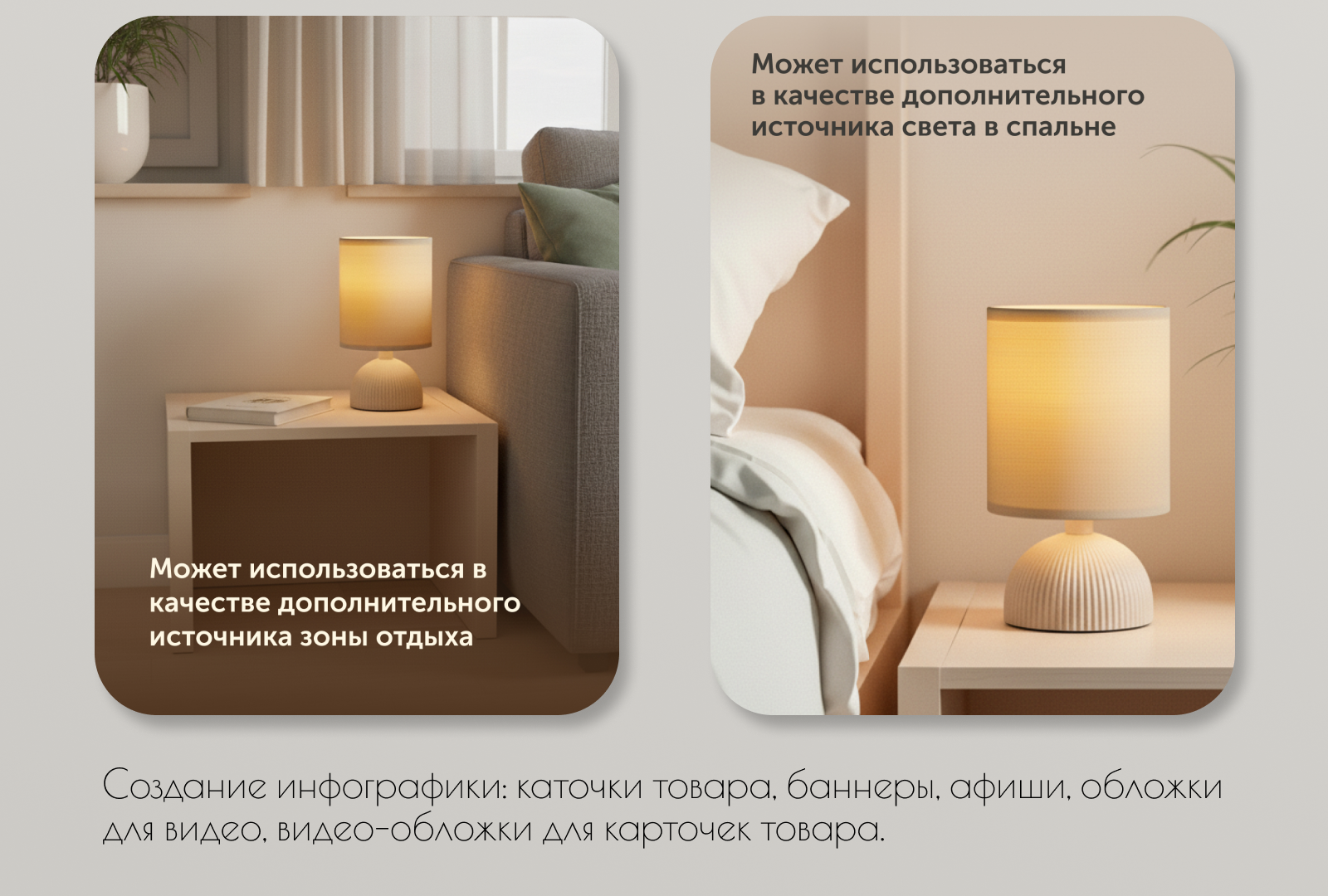 Карточка товара. Торшер настольный — Изображение №5 — Маркетинг, Нейро на Dprofile