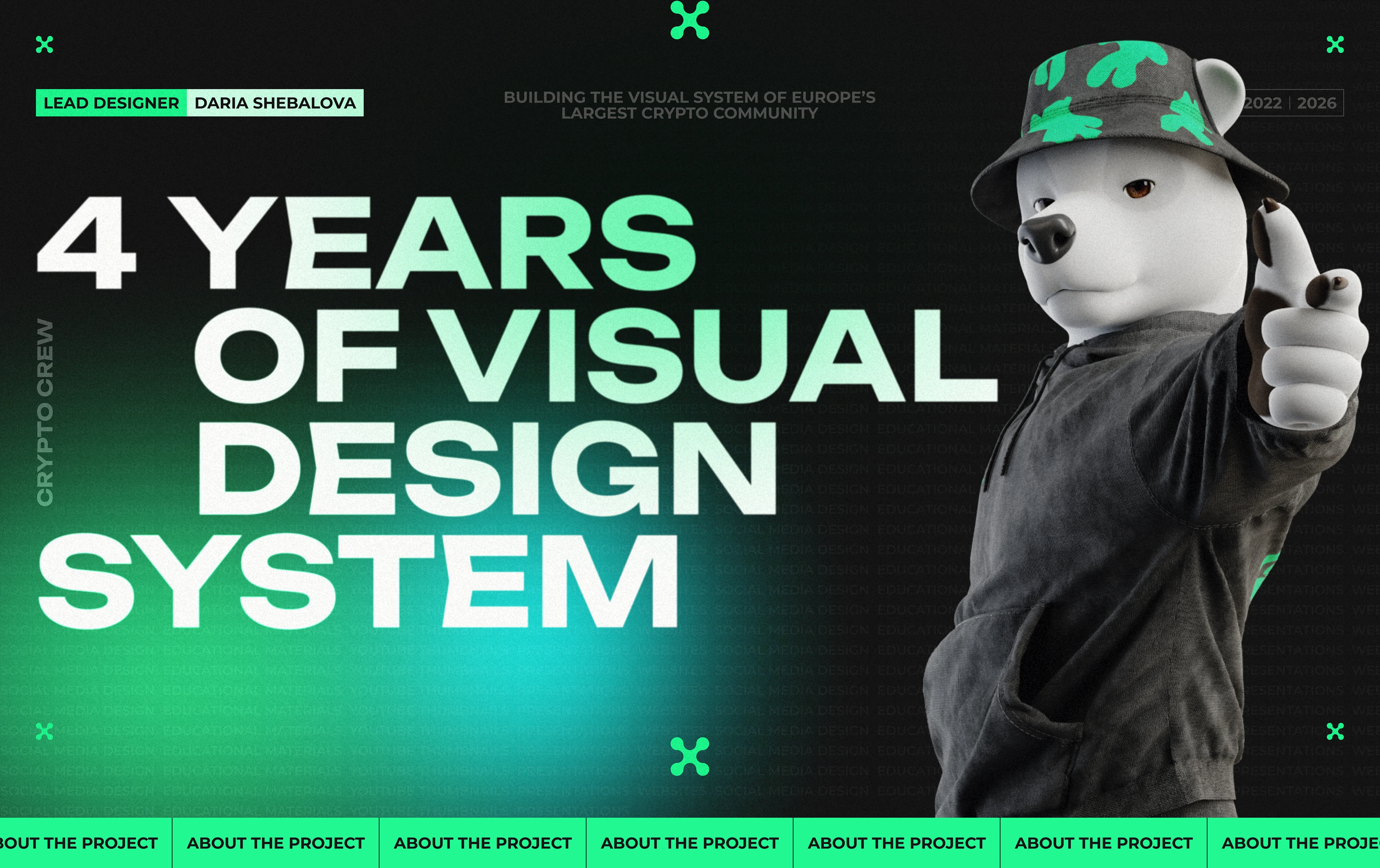 Visual Design System | CryptoCrew — Изображение №1 — Интерфейсы, Брендинг на Dprofile