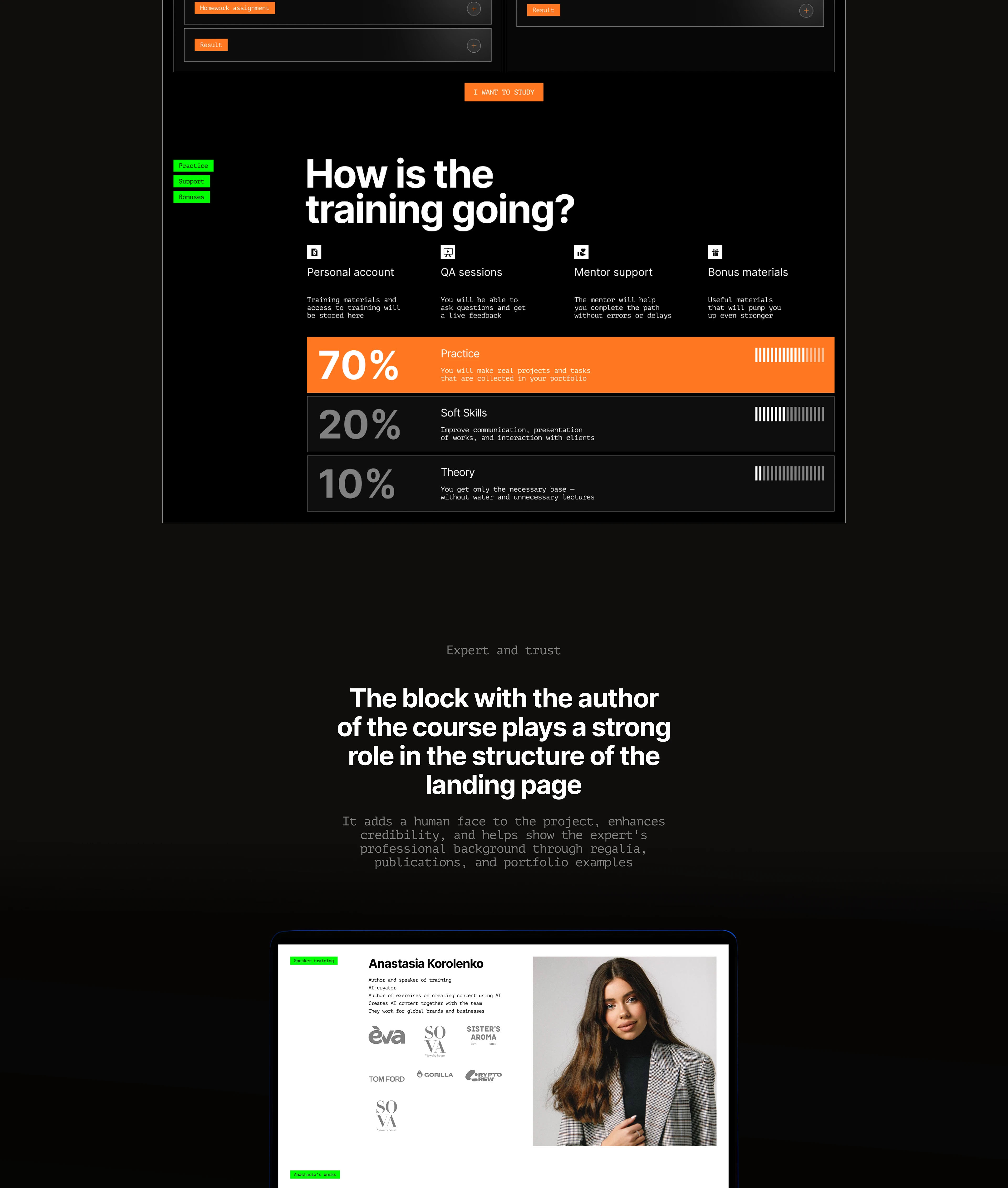 NEURALOGY | Landing page design | AI education — Изображение №6 — Интерфейсы на Dprofile