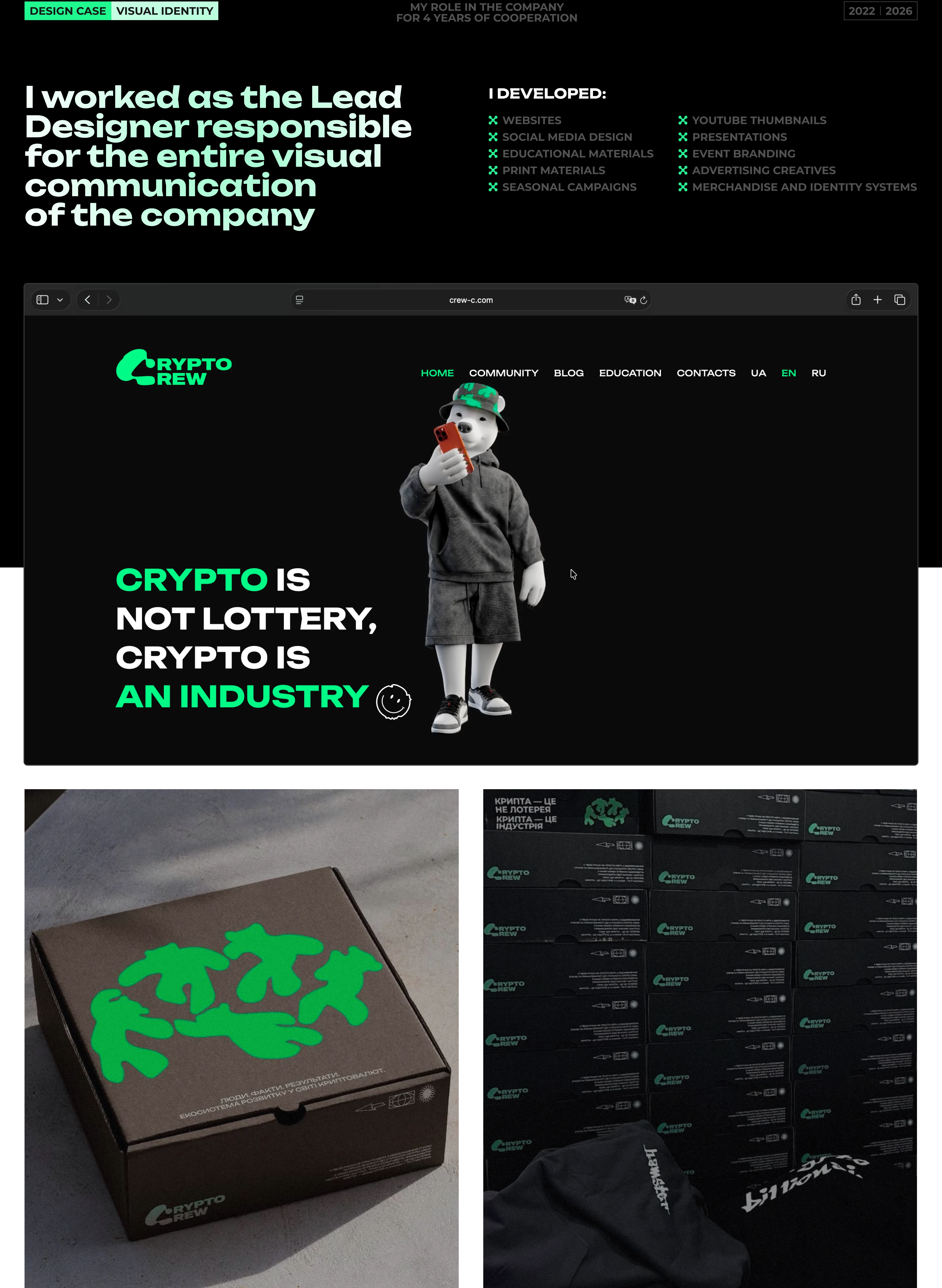 Visual Design System | CryptoCrew — Изображение №2 — Интерфейсы, Брендинг на Dprofile