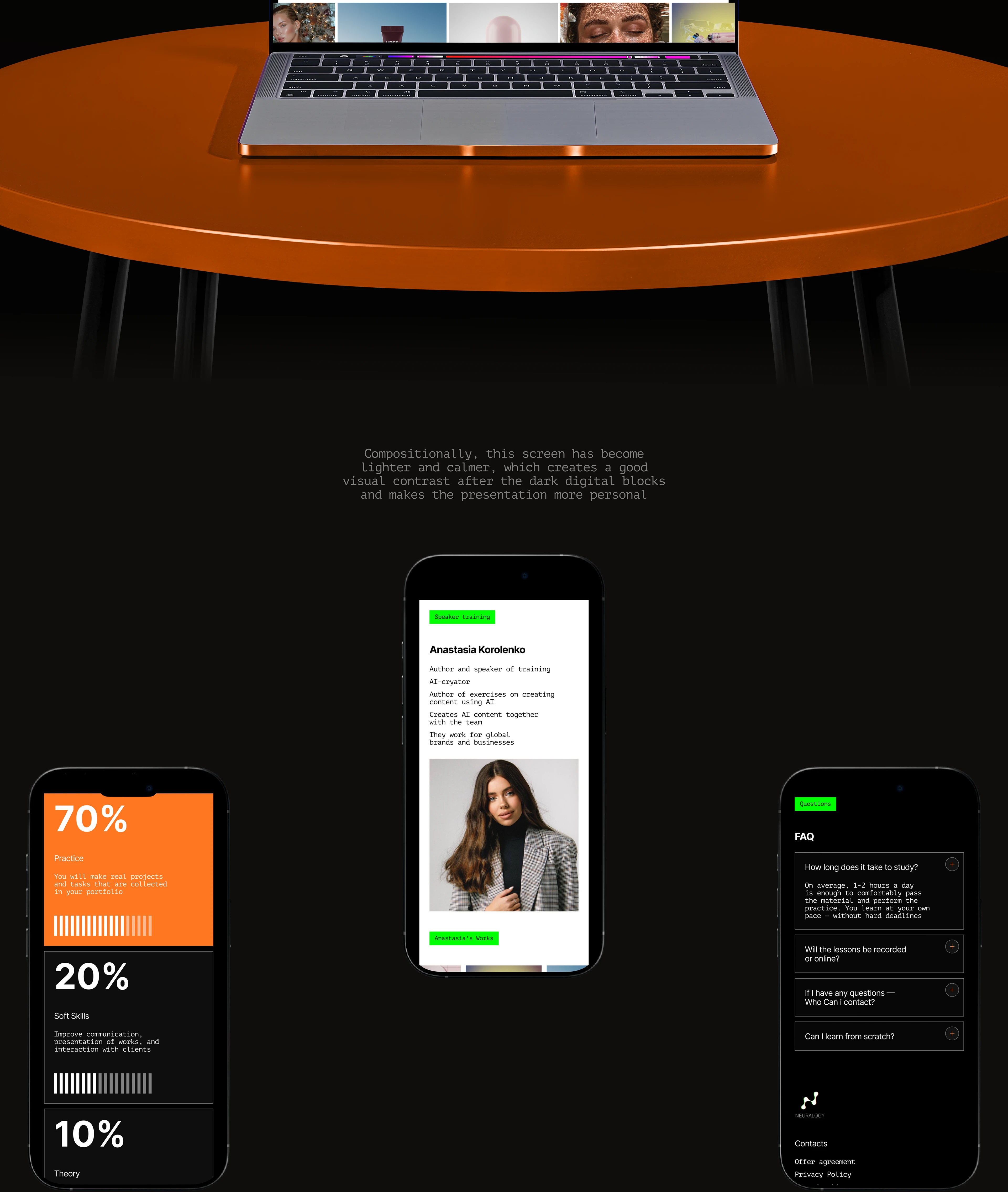 NEURALOGY | Landing page design | AI education — Изображение №7 — Интерфейсы на Dprofile